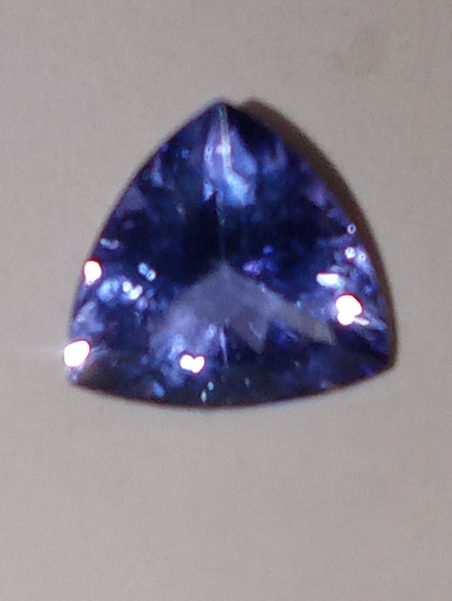 tanzanite  gemstone trillion 7x7mm