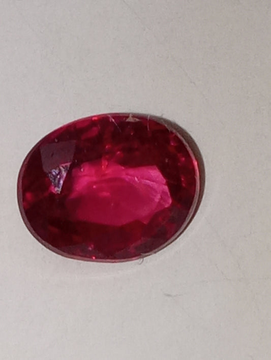 spinel gemstone red 1.04ct oval