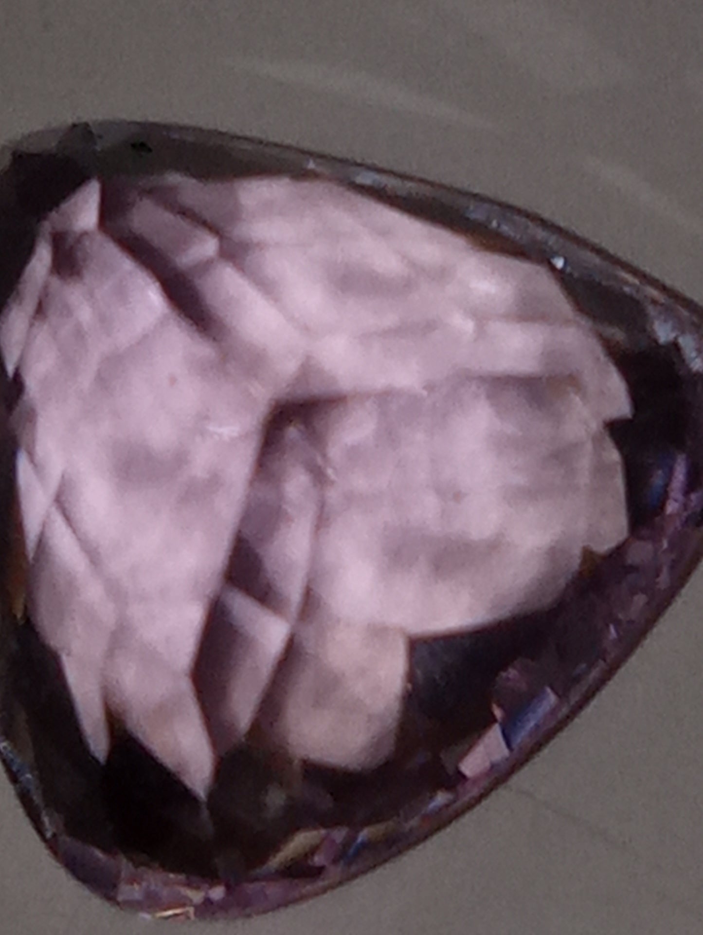kunzite gemstone trillion cut