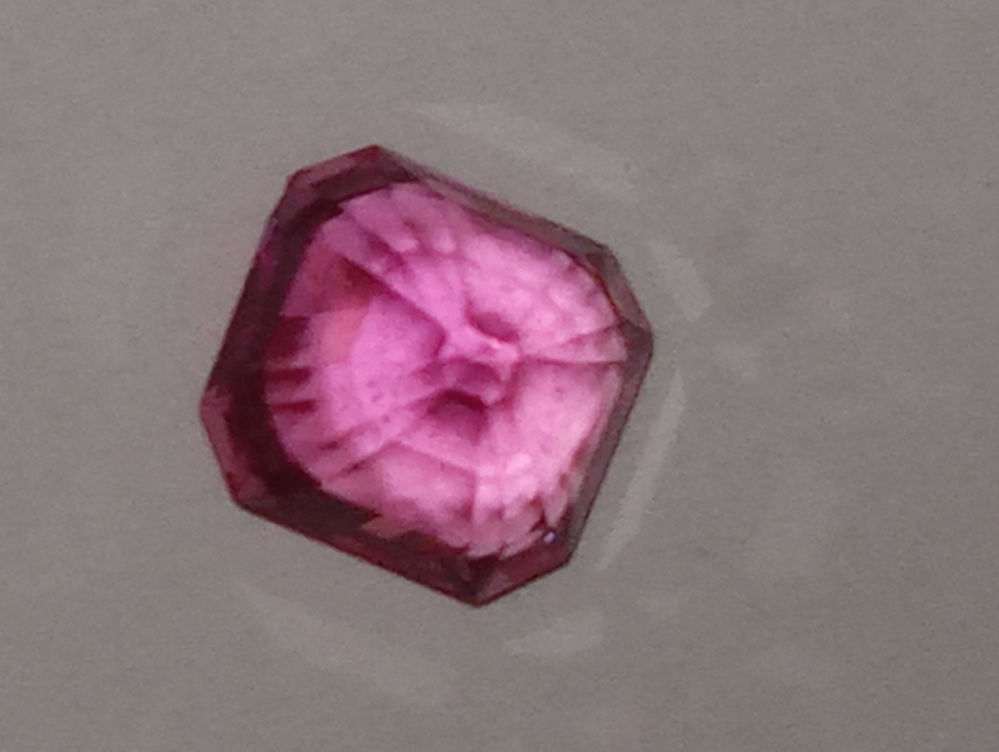 sapphire  gemstone pink,  5mmx5mm emerald cut
