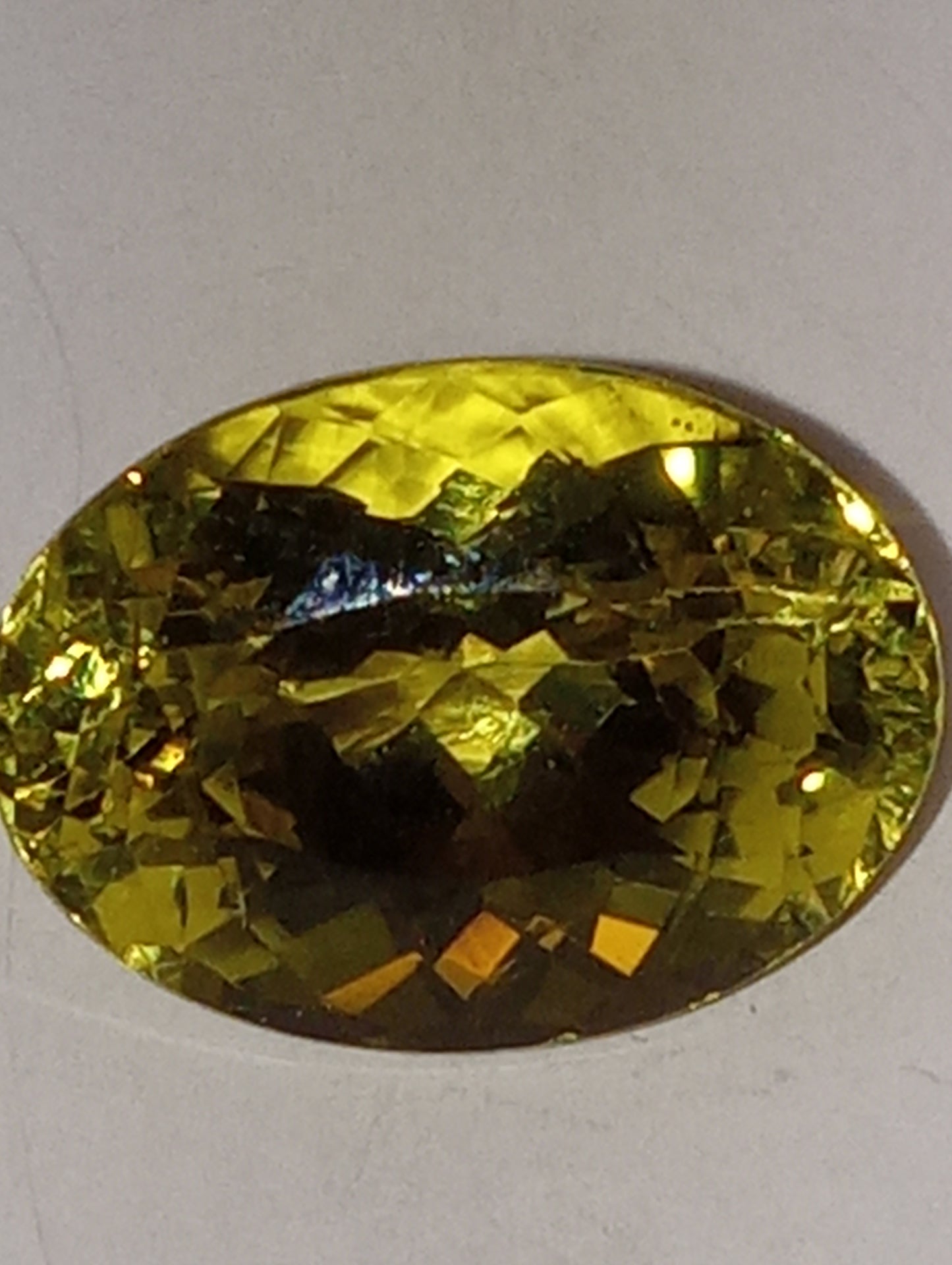 chrysoberyl gemstone oval