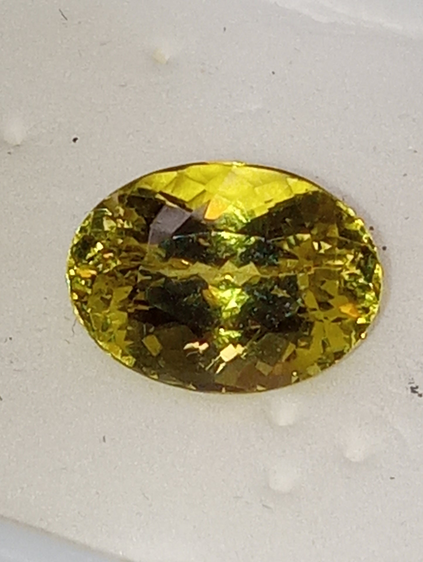 chrysoberyl gemstone oval