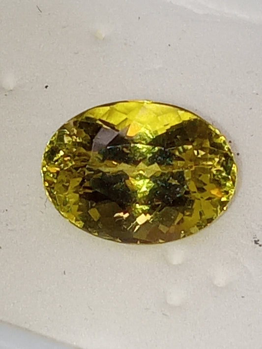 chrysoberyl gemstone oval