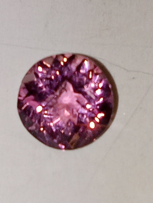 tourmaline gemstone pink round cut