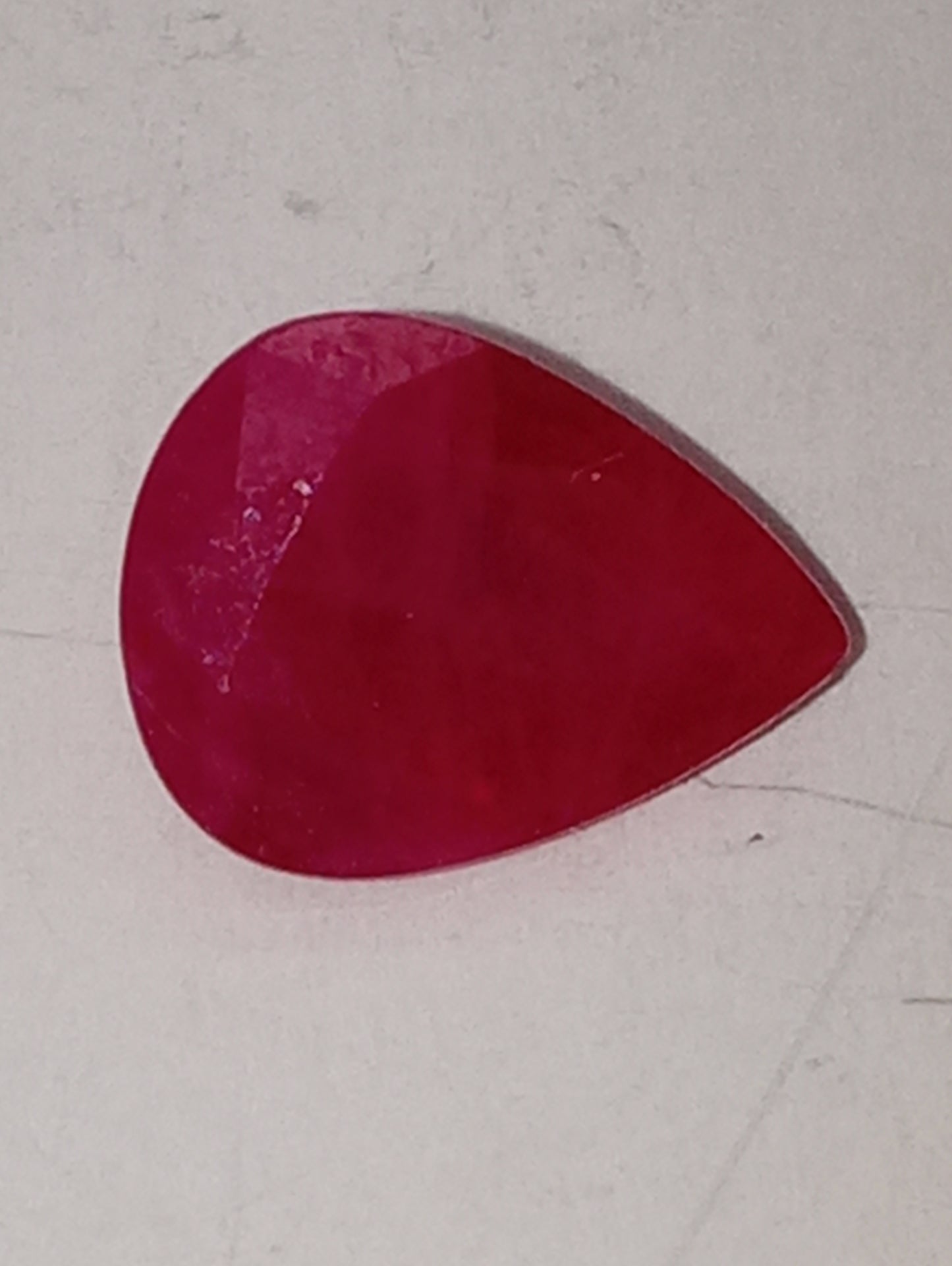 ruby gemstone  Burma pear shape