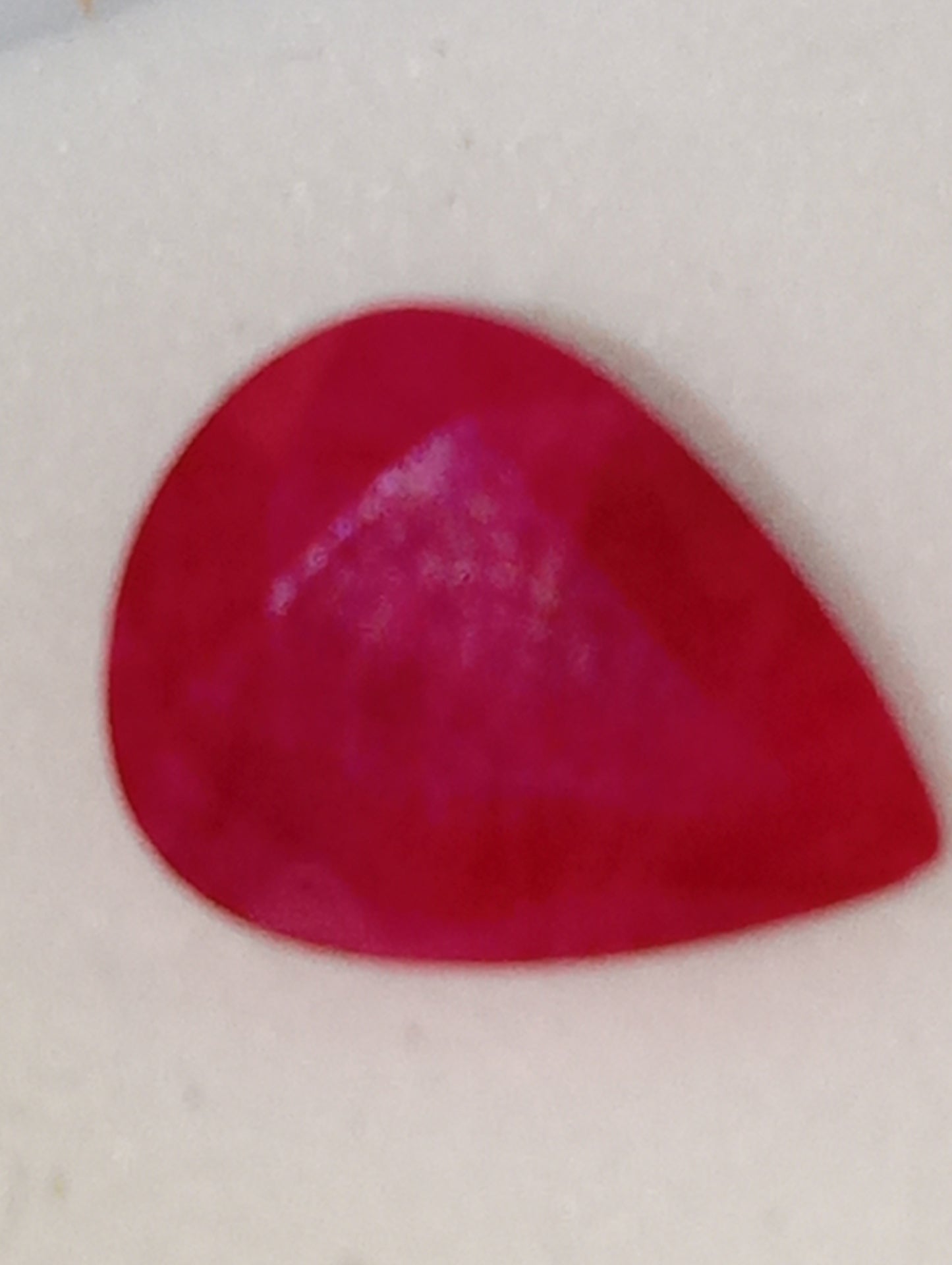 ruby gemstone  Burma pear shape