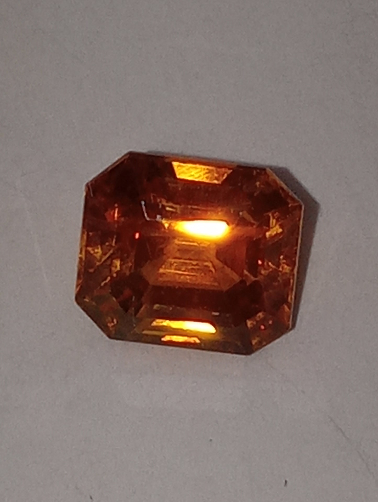 sapphire gemstone golden emerald cut