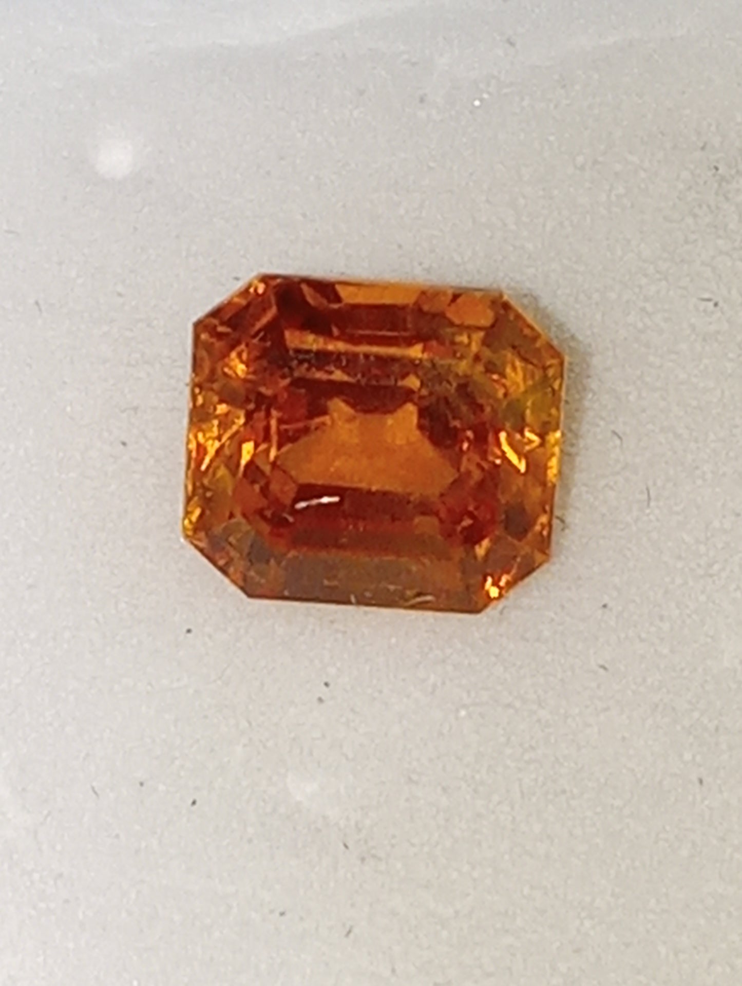 sapphire gemstone golden emerald cut