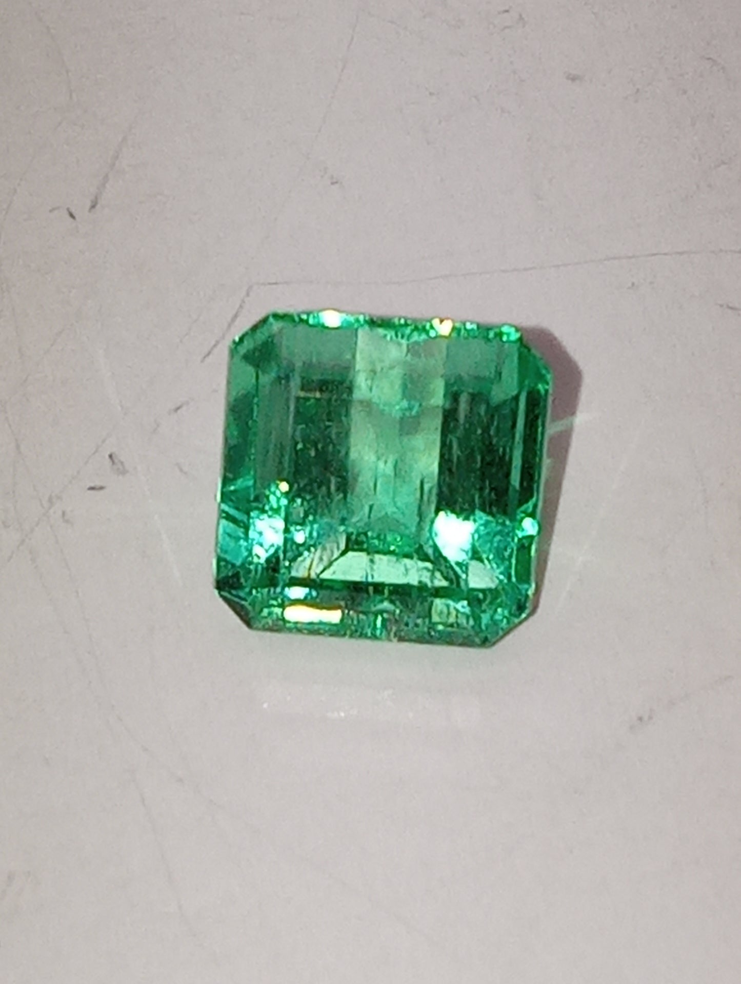 emerald Colombian gemstone emerald cut 7mmx7mm 2.20ct