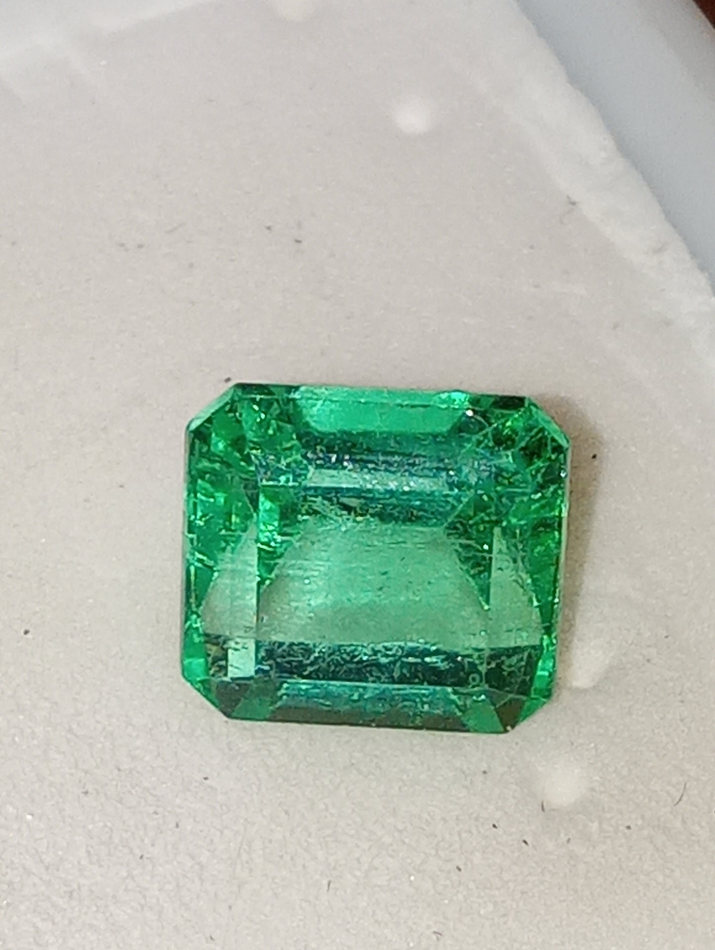 emerald Colombian gemstone emerald cut 7mmx7mm 2.20ct