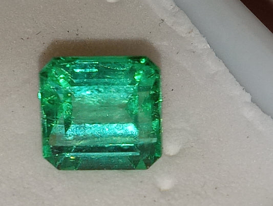 emerald Colombian gemstone emerald cut 7mmx7mm 2.20ct