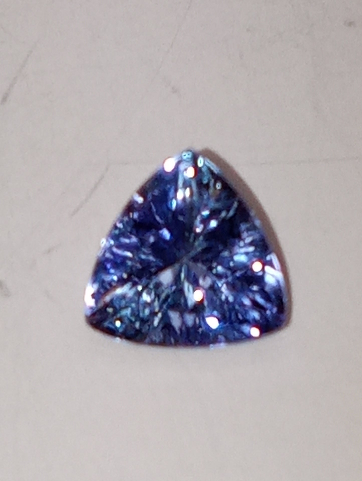 tanzanite gemstone trillion cut 6.5mm