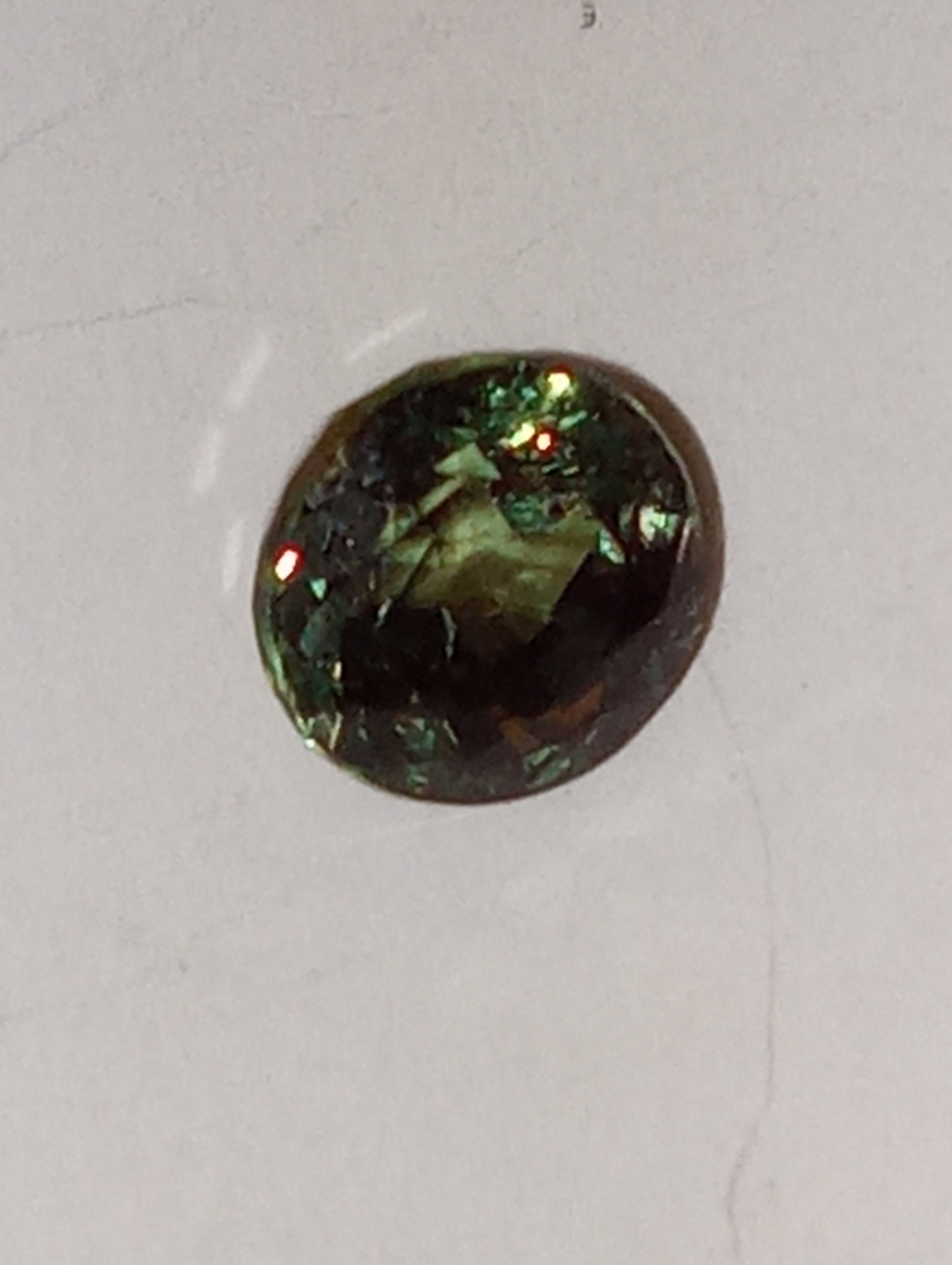 Alexandrite gemstone, round cut, 4.8mm, .65ct