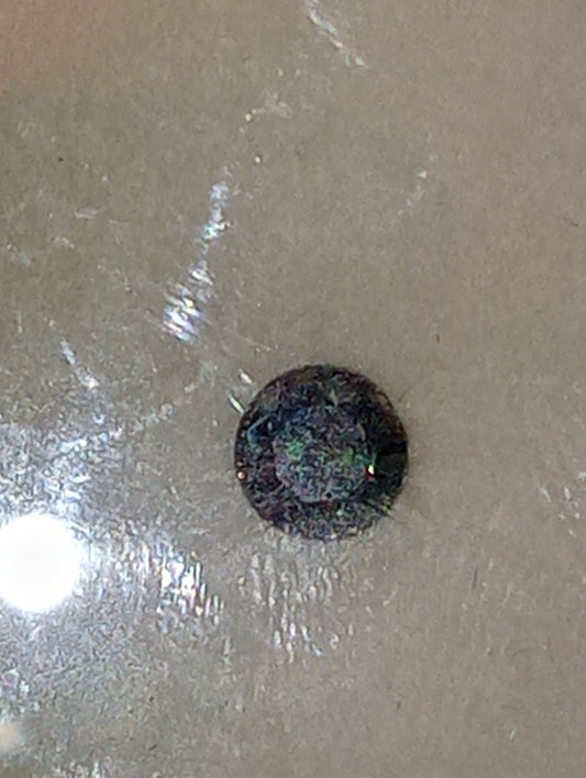 Alexandrite gemstone, round cut, 4.8mm, .65ct