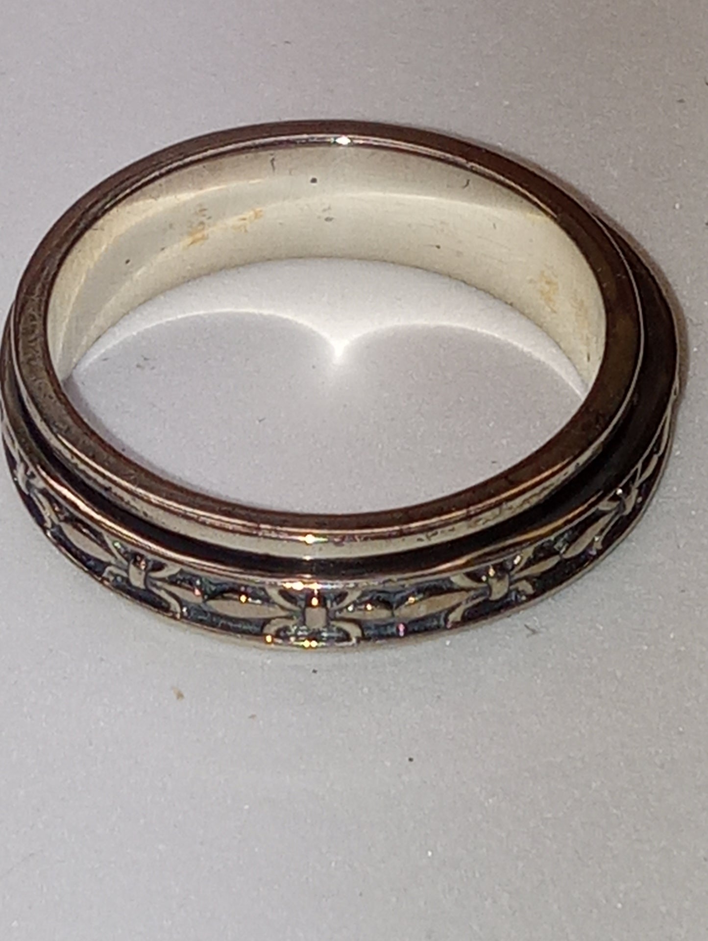 ring spinner sterling silver