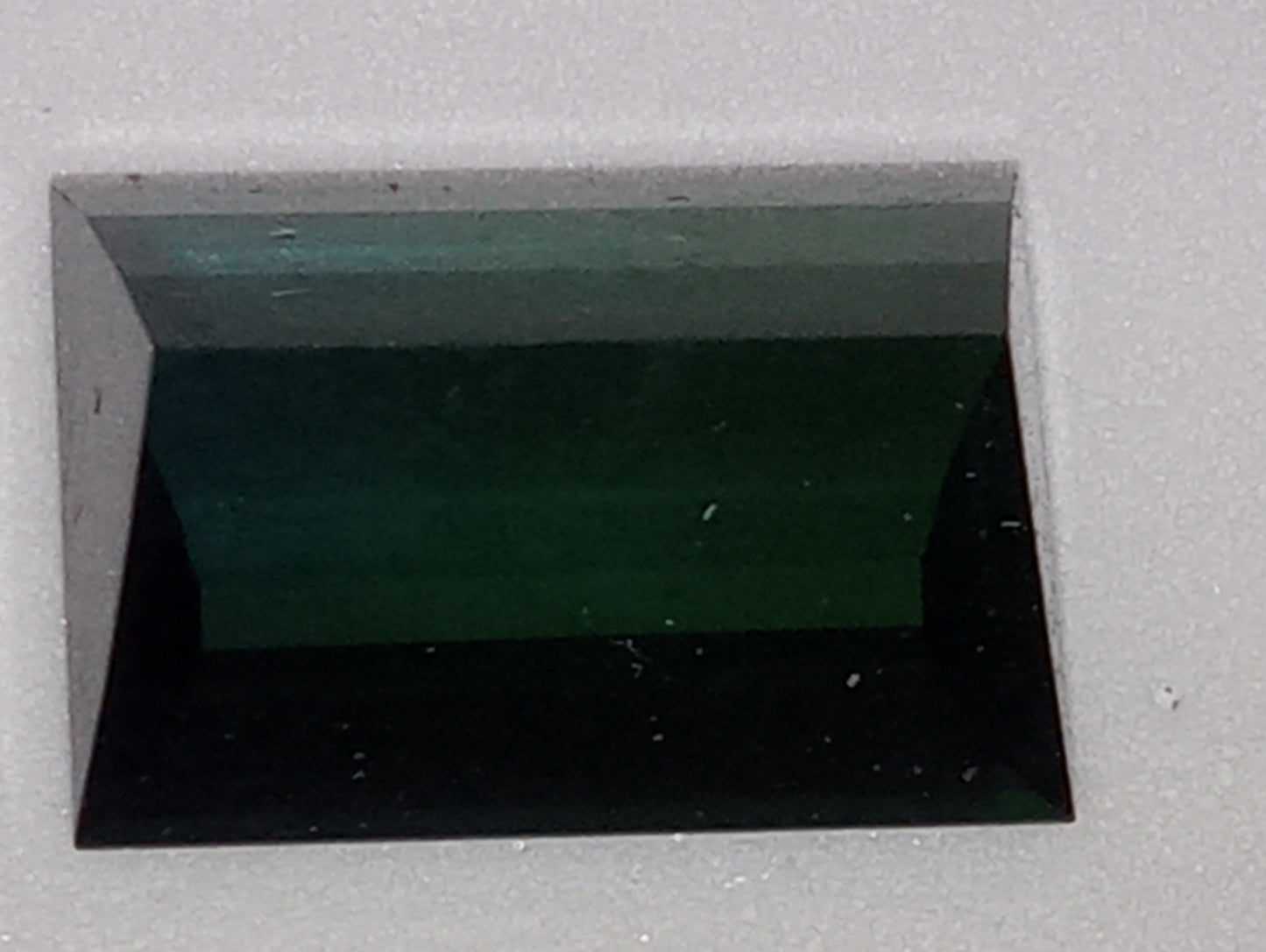 tourmaline gemstone bluish green emerald cut 13x9mm