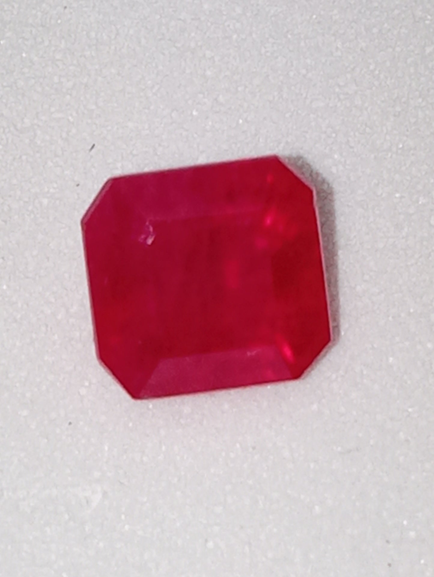 ruby gemstone Burma, emerald cut , .92ct