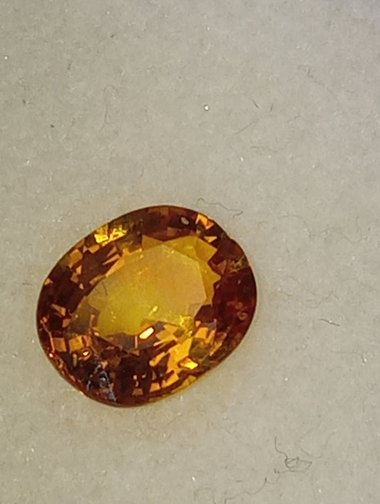 sapphire yellow gemstone oval
