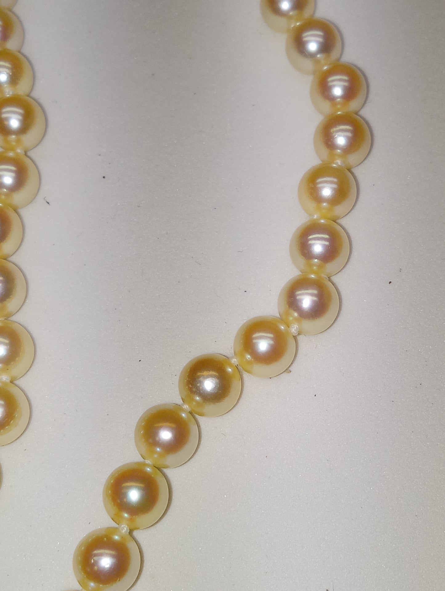 necklace Akoya pearl 18inch 14kt gold clasp 5.5-5.7mm