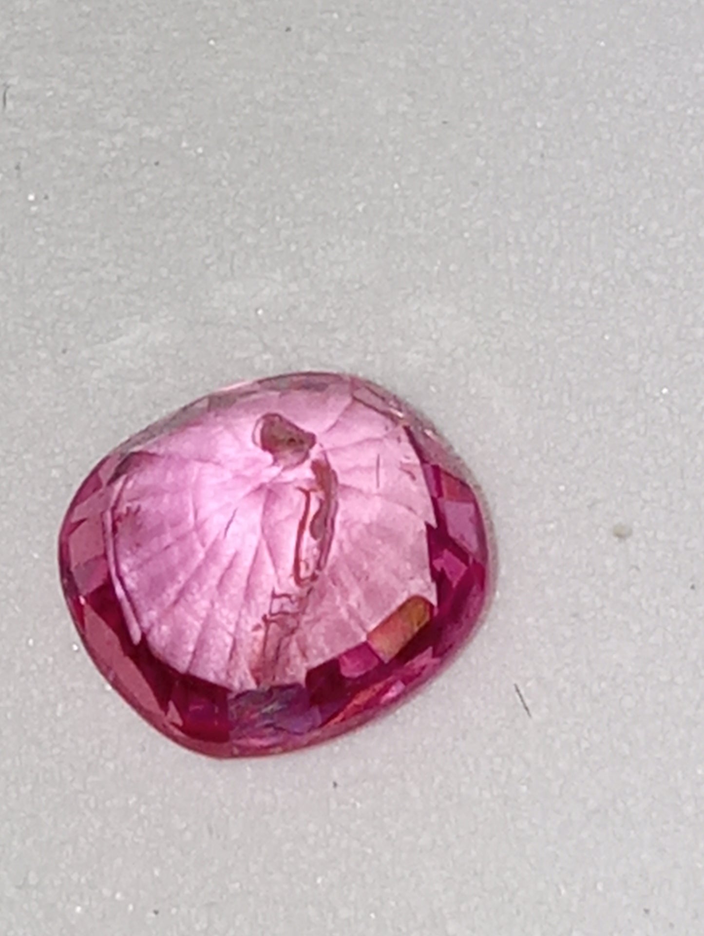 sapphire pink gemstone cushion cut