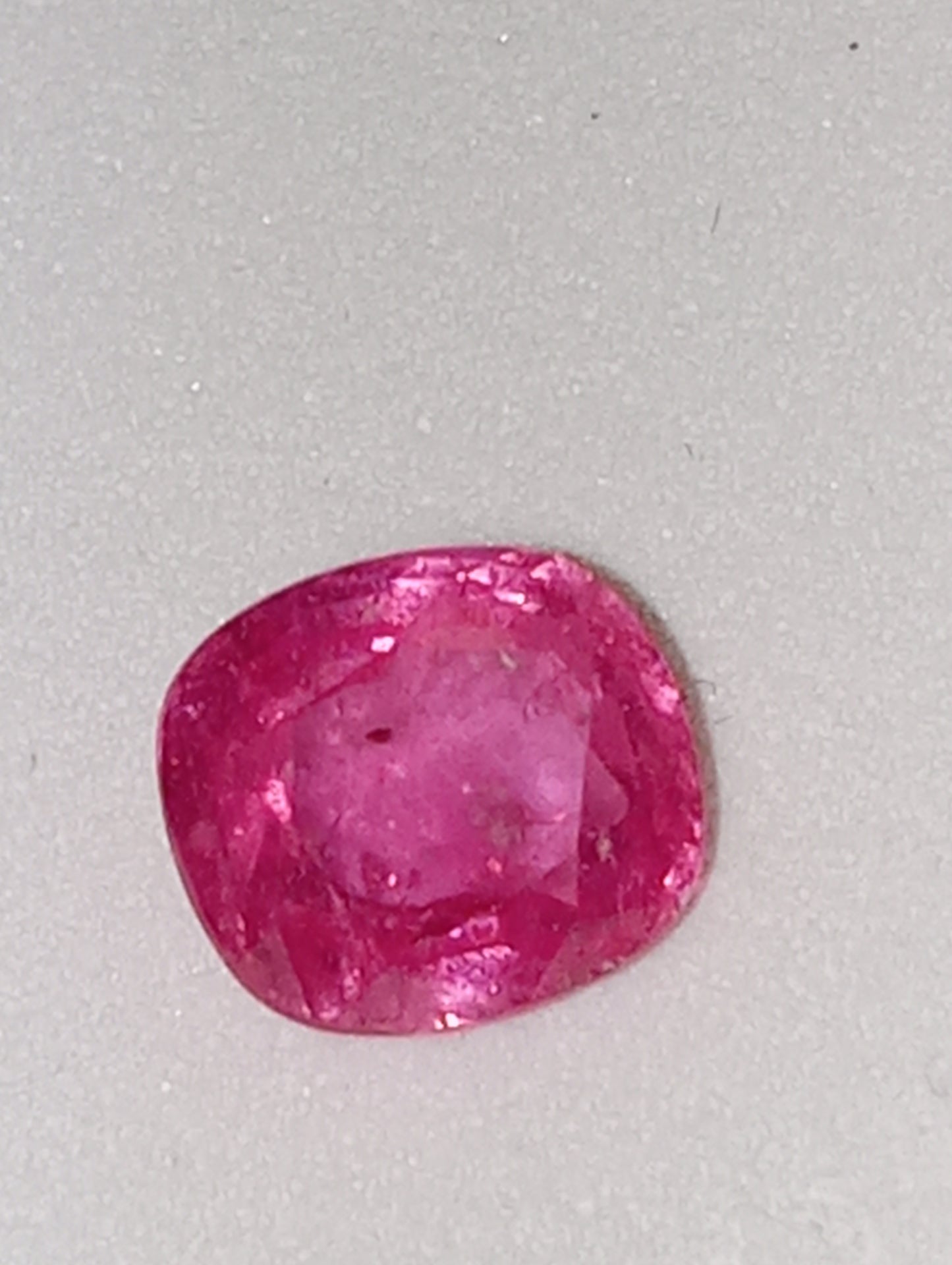 sapphire pink gemstone cushion cut