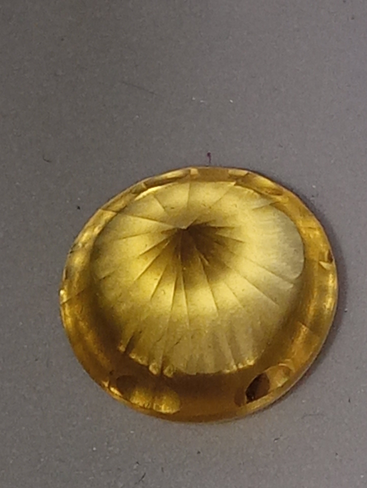 citrine yellow dalmation cut 10mm round