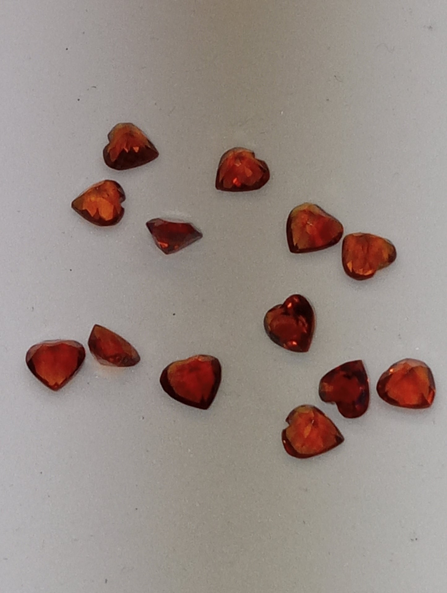 citrine Madera 5mm heart shapes