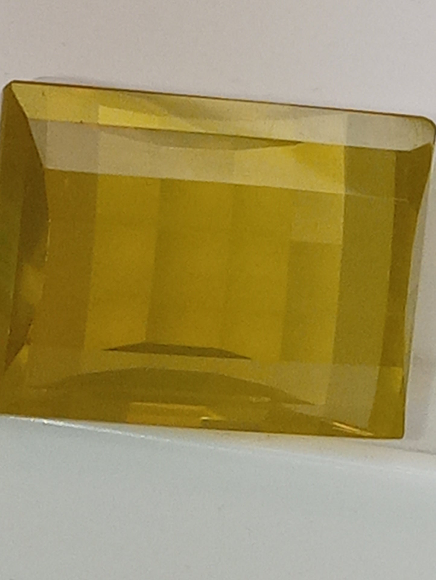 citrine lemon gemstone 27x20mm  emerald cut