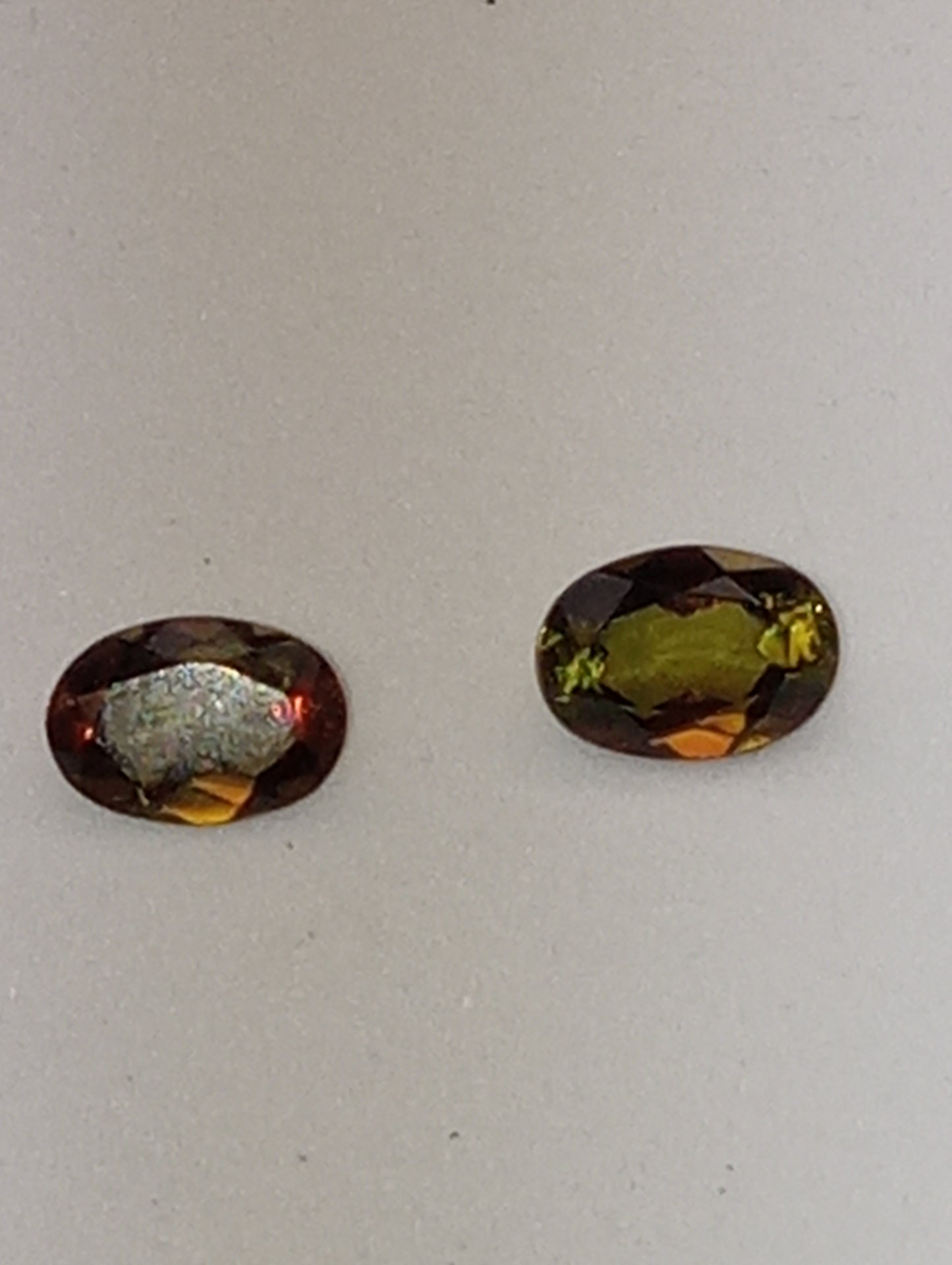 andalusite gemstones 7x5mm ovals