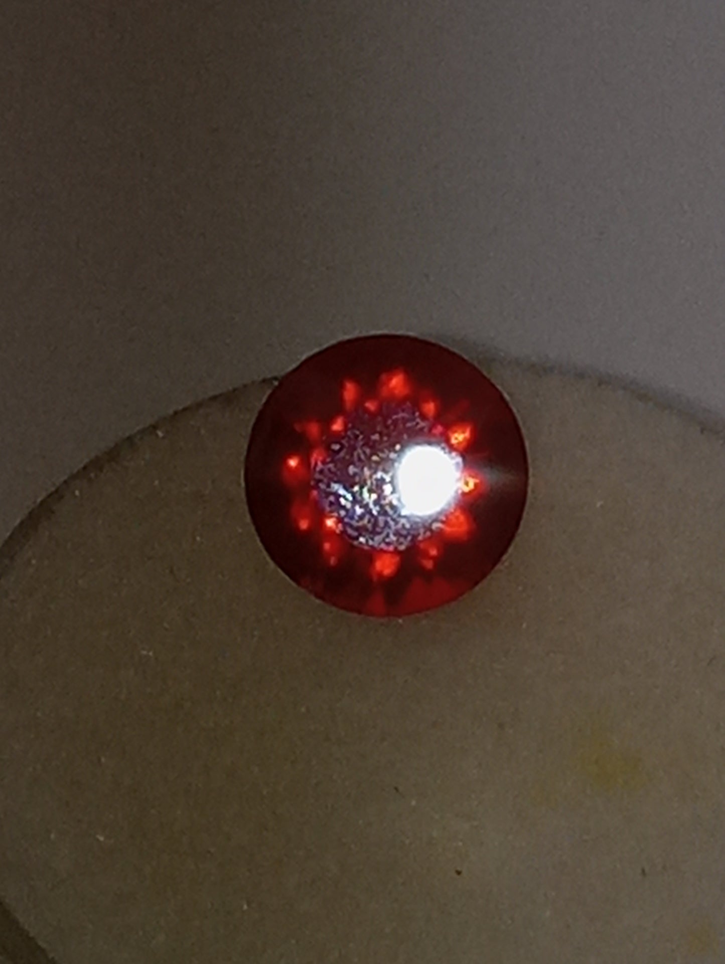 opal gemstone Mexican fire orange 8mm round cut