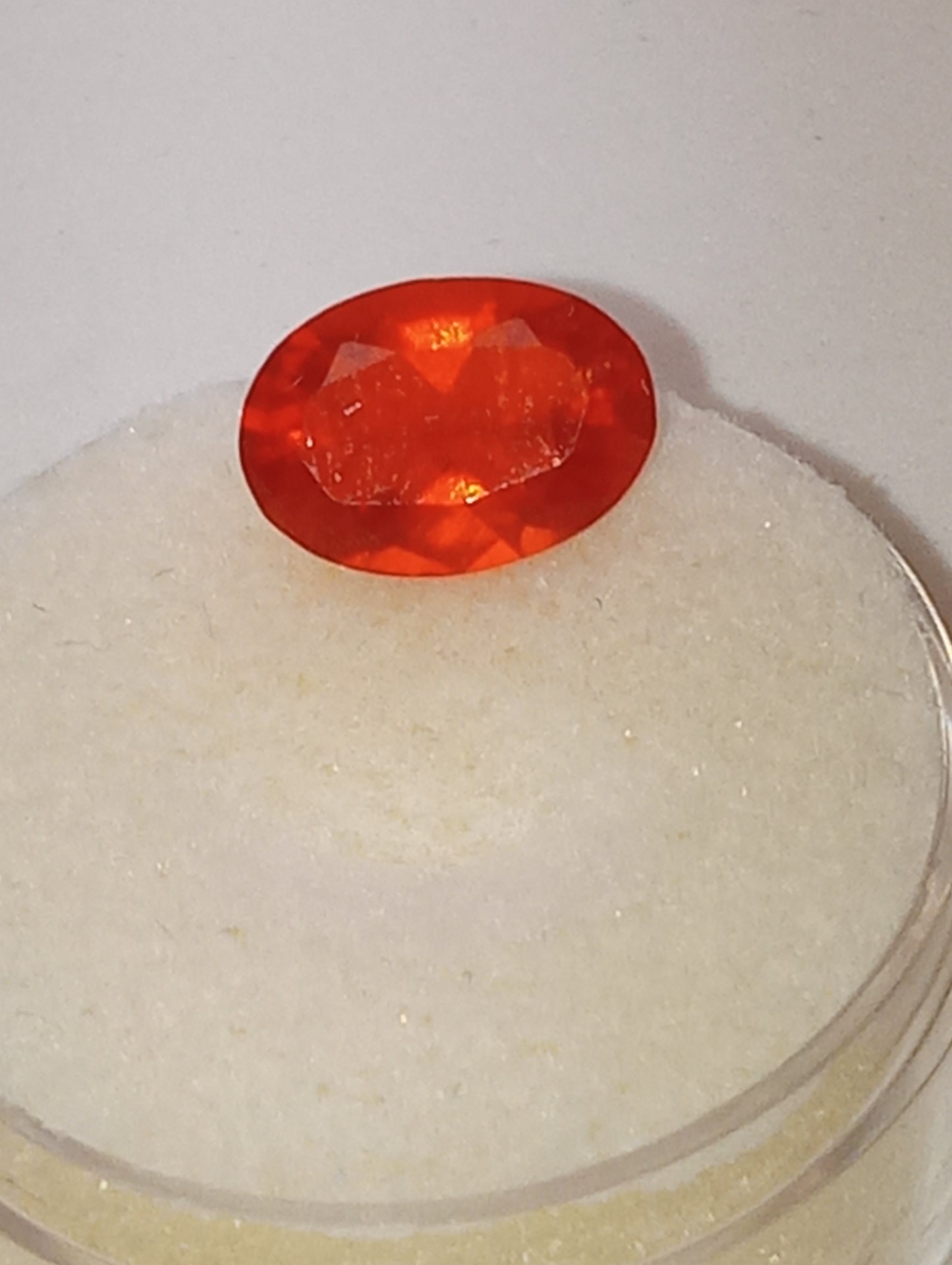 opal gemstone Mexican fire orange neon oval