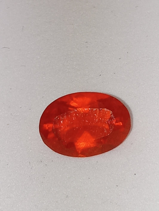 opal gemstone Mexican fire orange neon oval