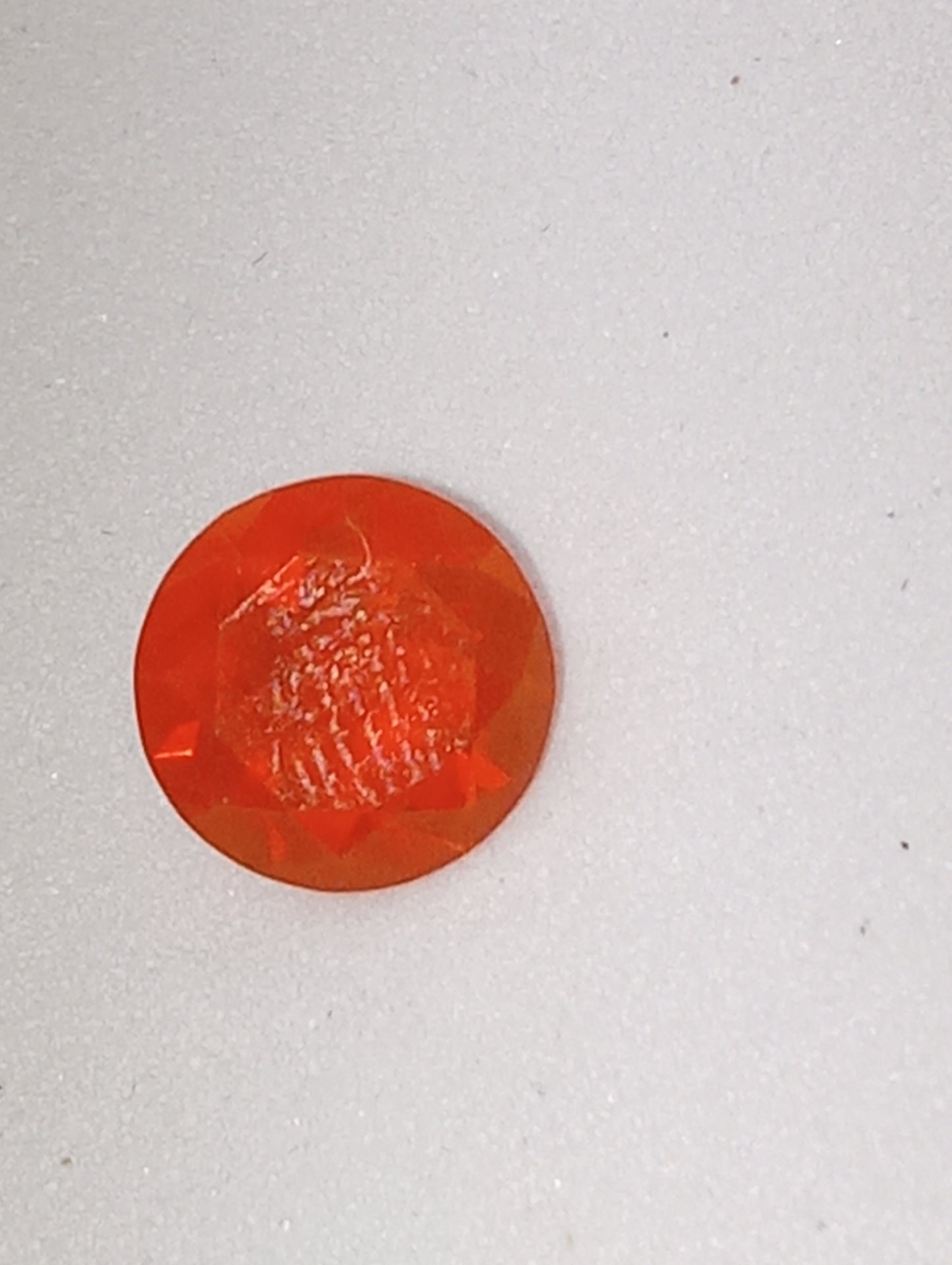 opal gemstone Mexican fire 7mm round cut