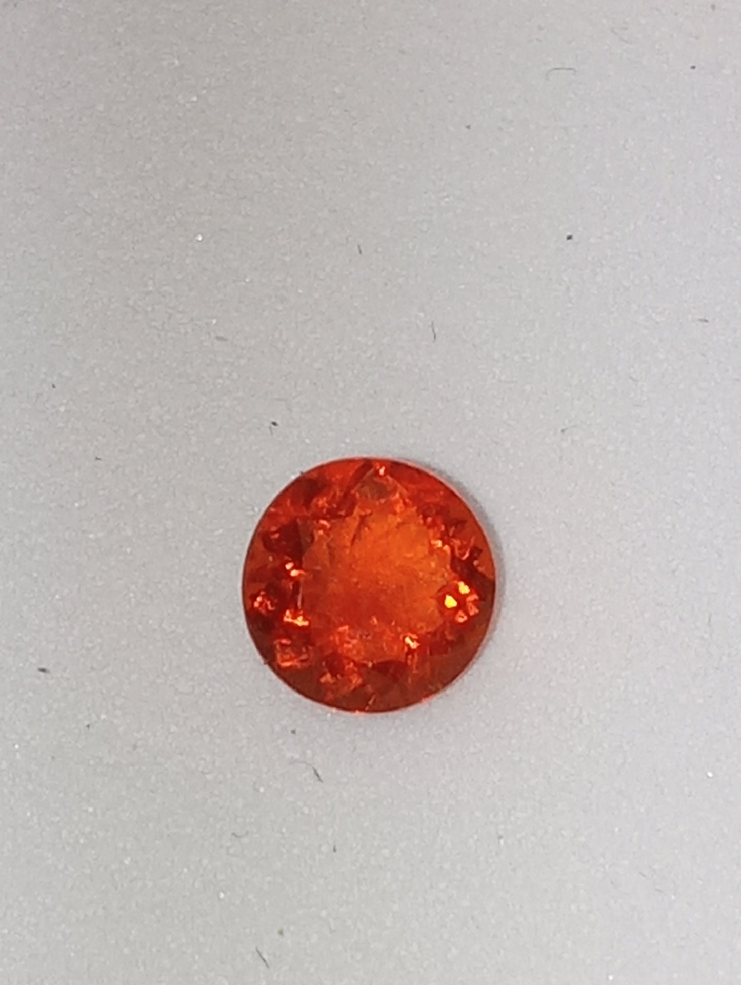 opal gemstone Mexican fire orange neon 6mm round cut