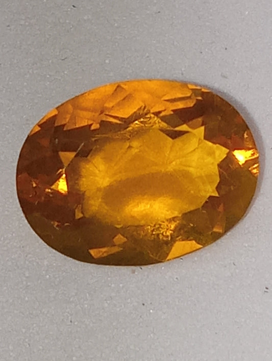 opal gemstone honey 11.5 x9mm oval cut