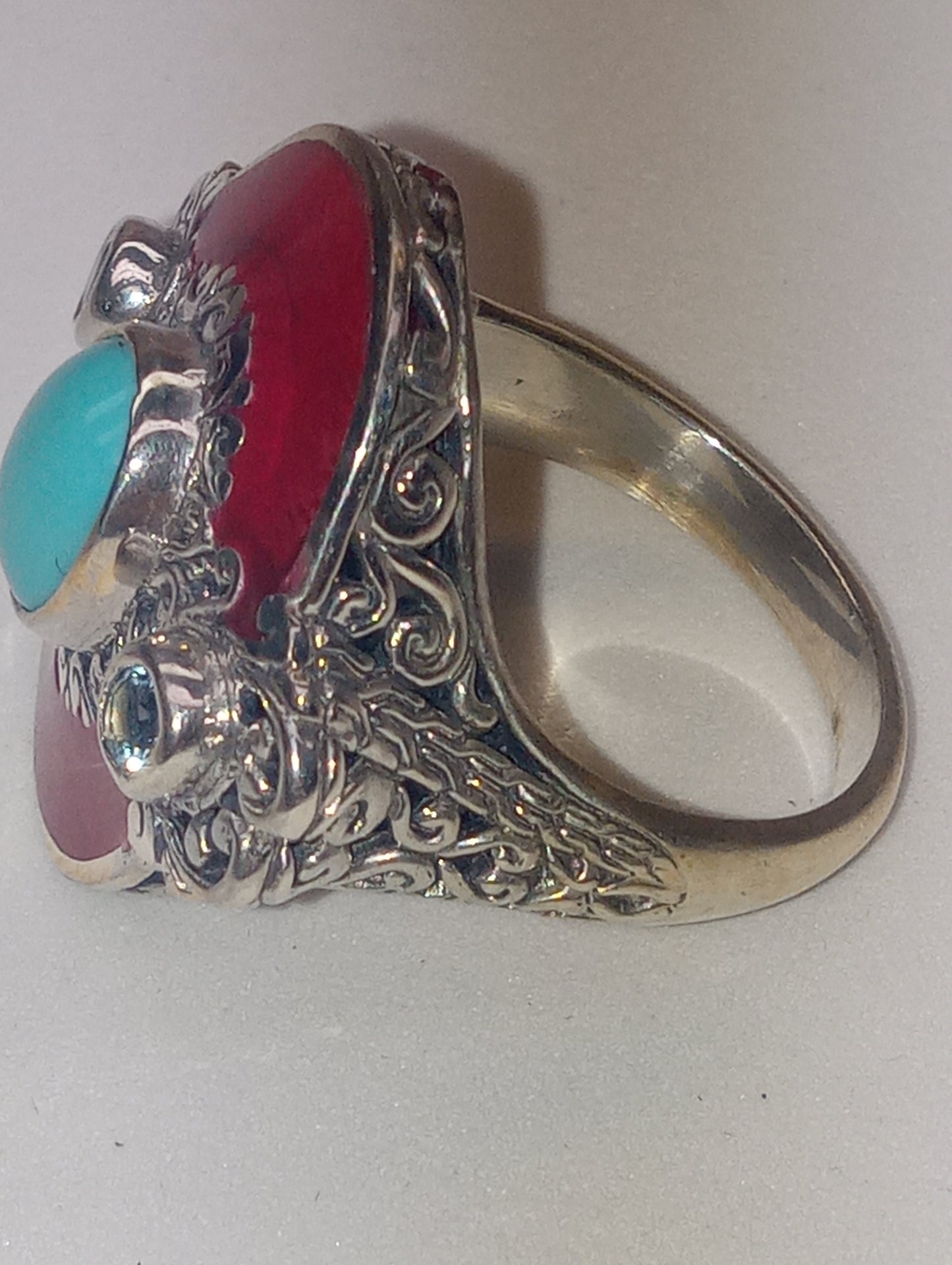 ring Bali Legacy Sleeping Beauty multi-gemstone  in sterling silver