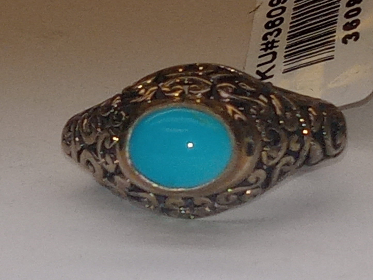 ring Sleeping Beauty turquoise in sterling silver