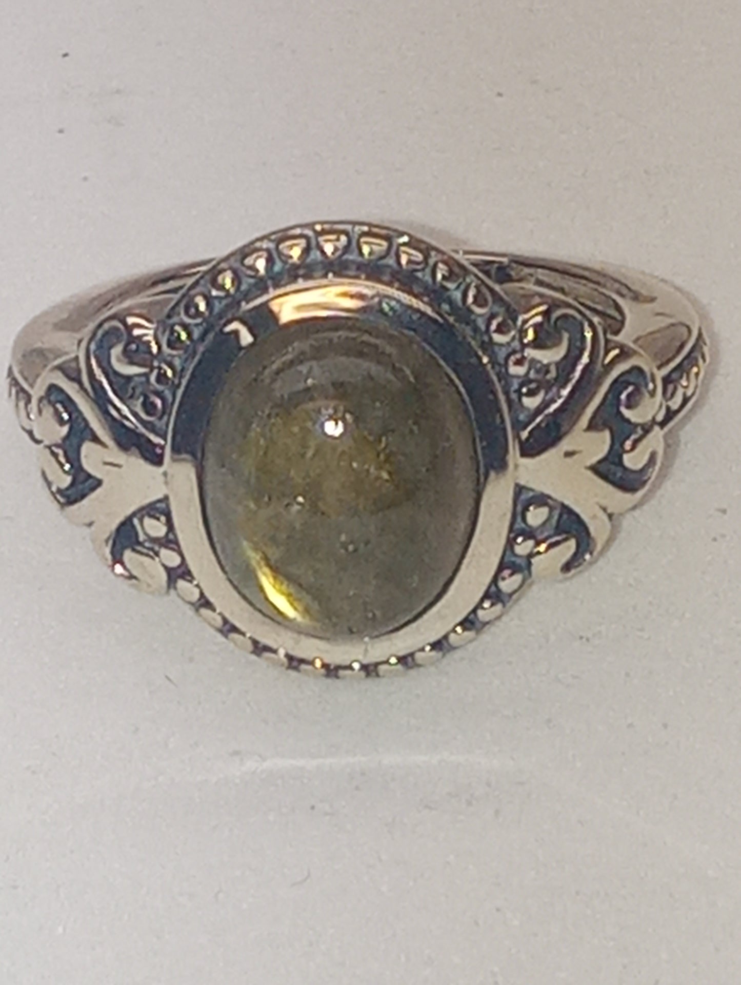 ring labradorite in sterling silver