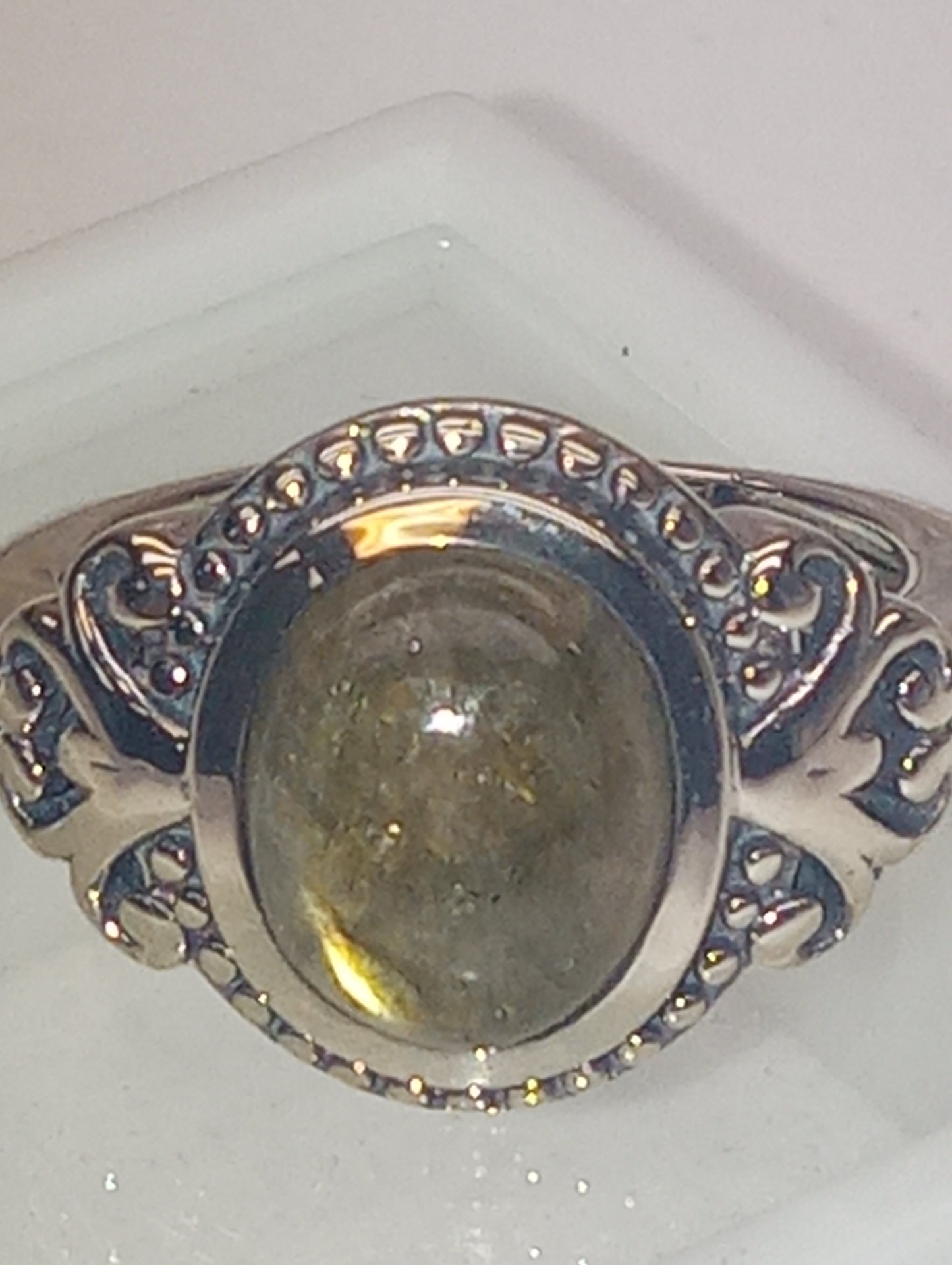 ring labradorite in sterling silver