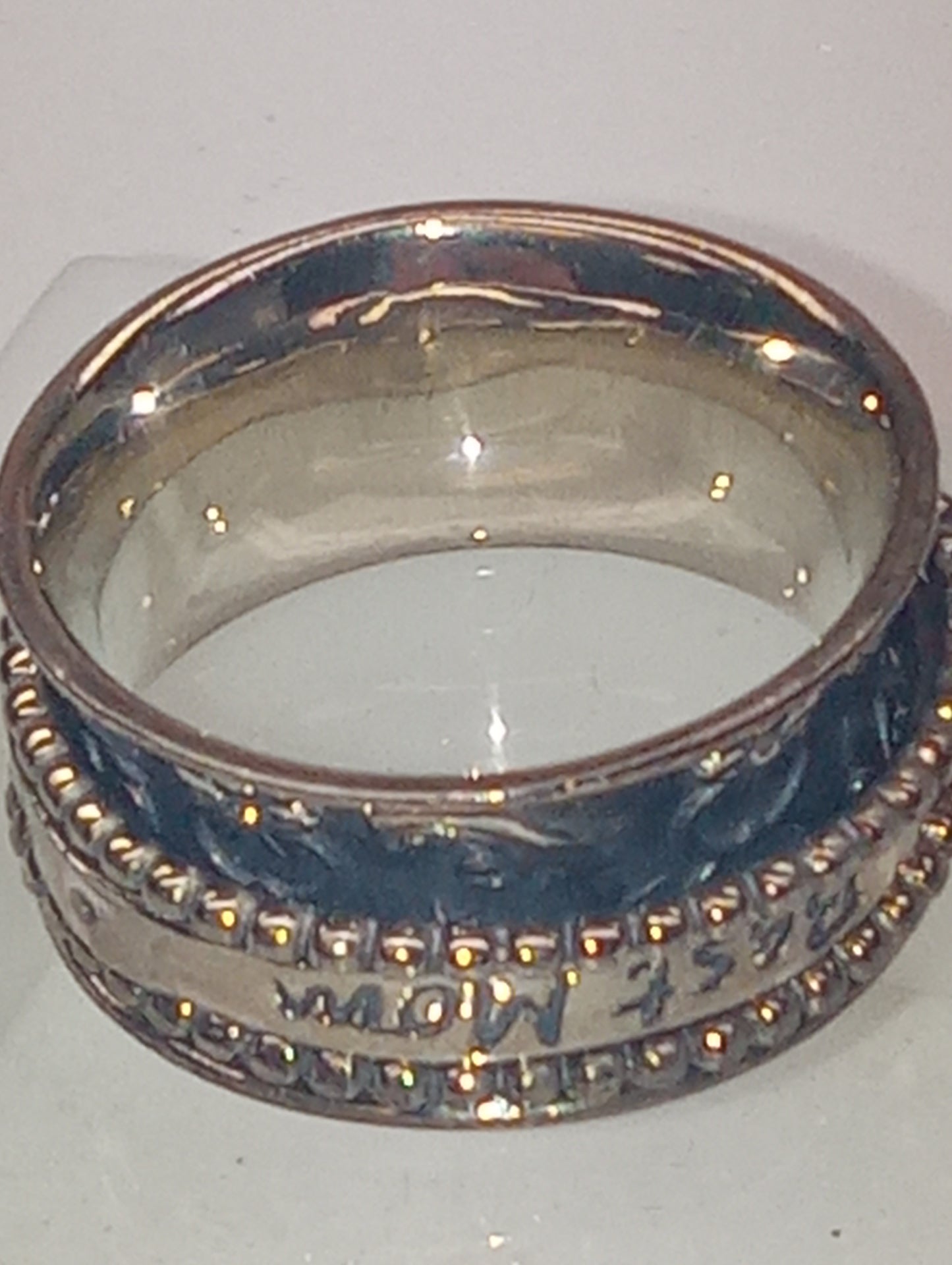 ring sterling silver spinner anxiety "BEST MOM"