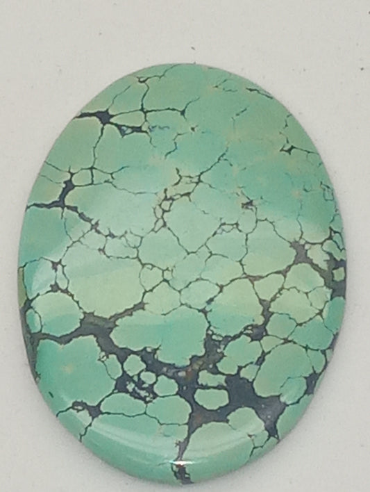 turquoise gemstone Chinese  58.80ct  47mmx34mm 0val