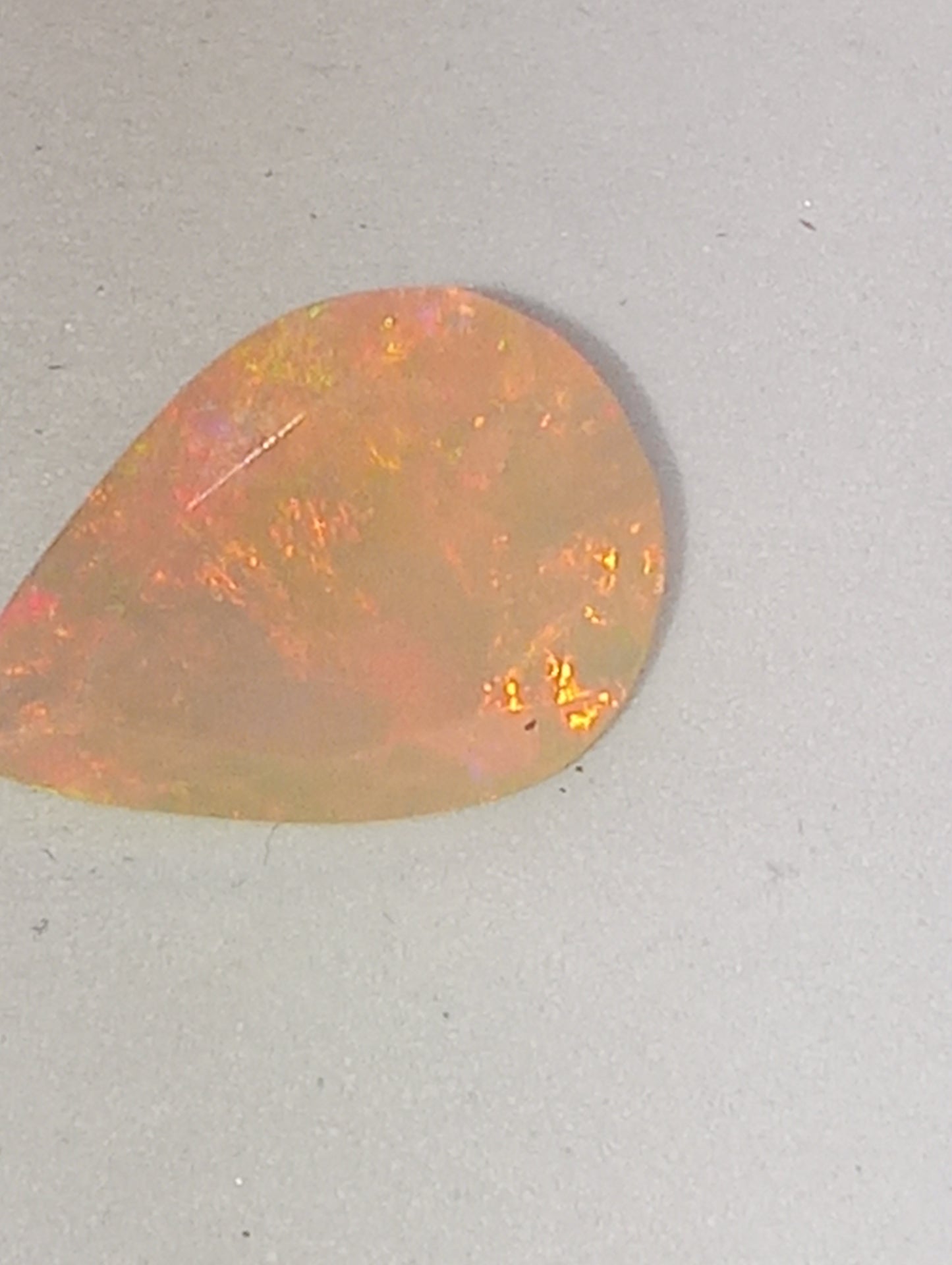 opal gemstone Ethiopian pear shape faceted 14x10mm