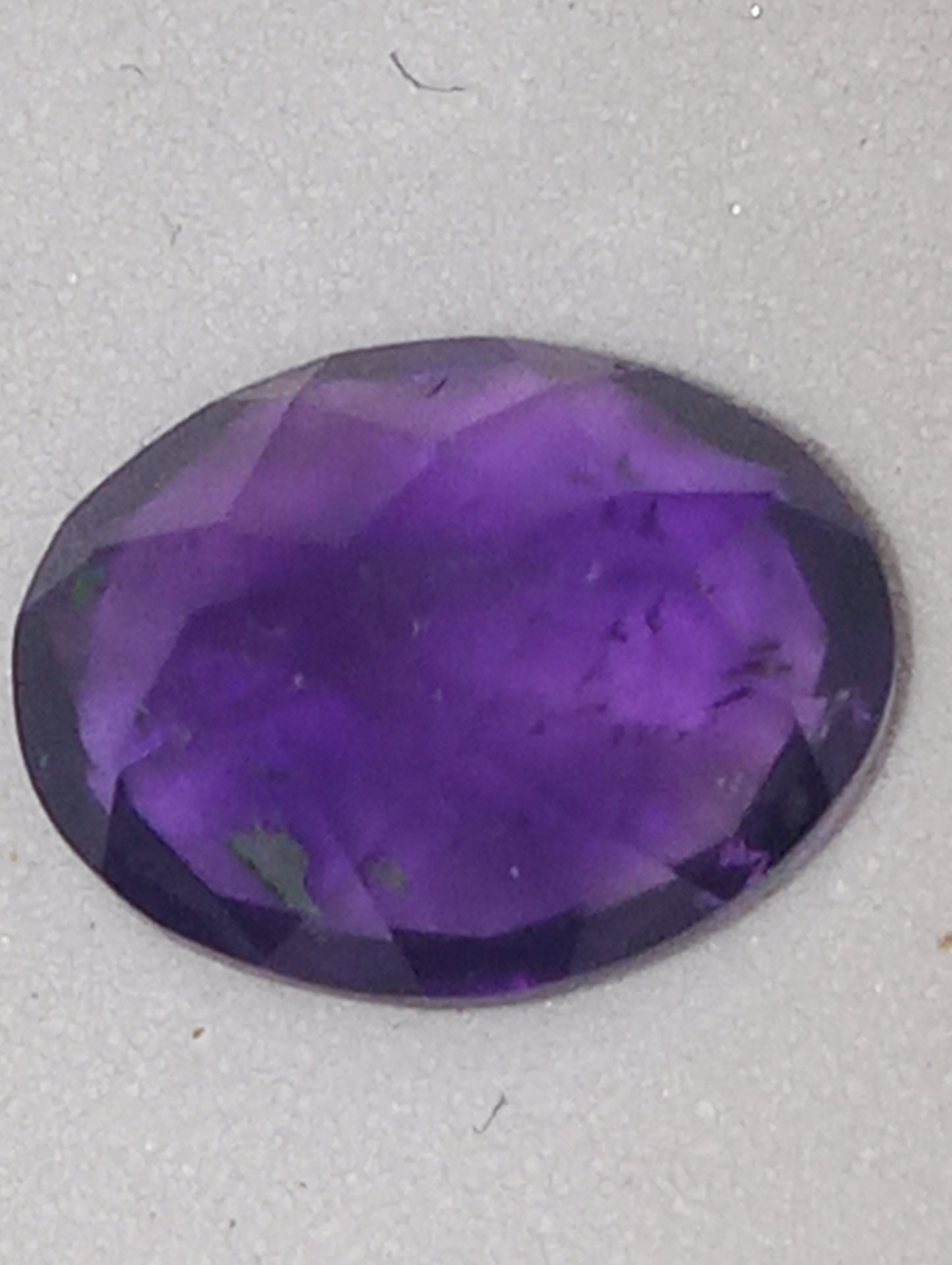 amethyst gemstone dark 9mmx7mm oval shape