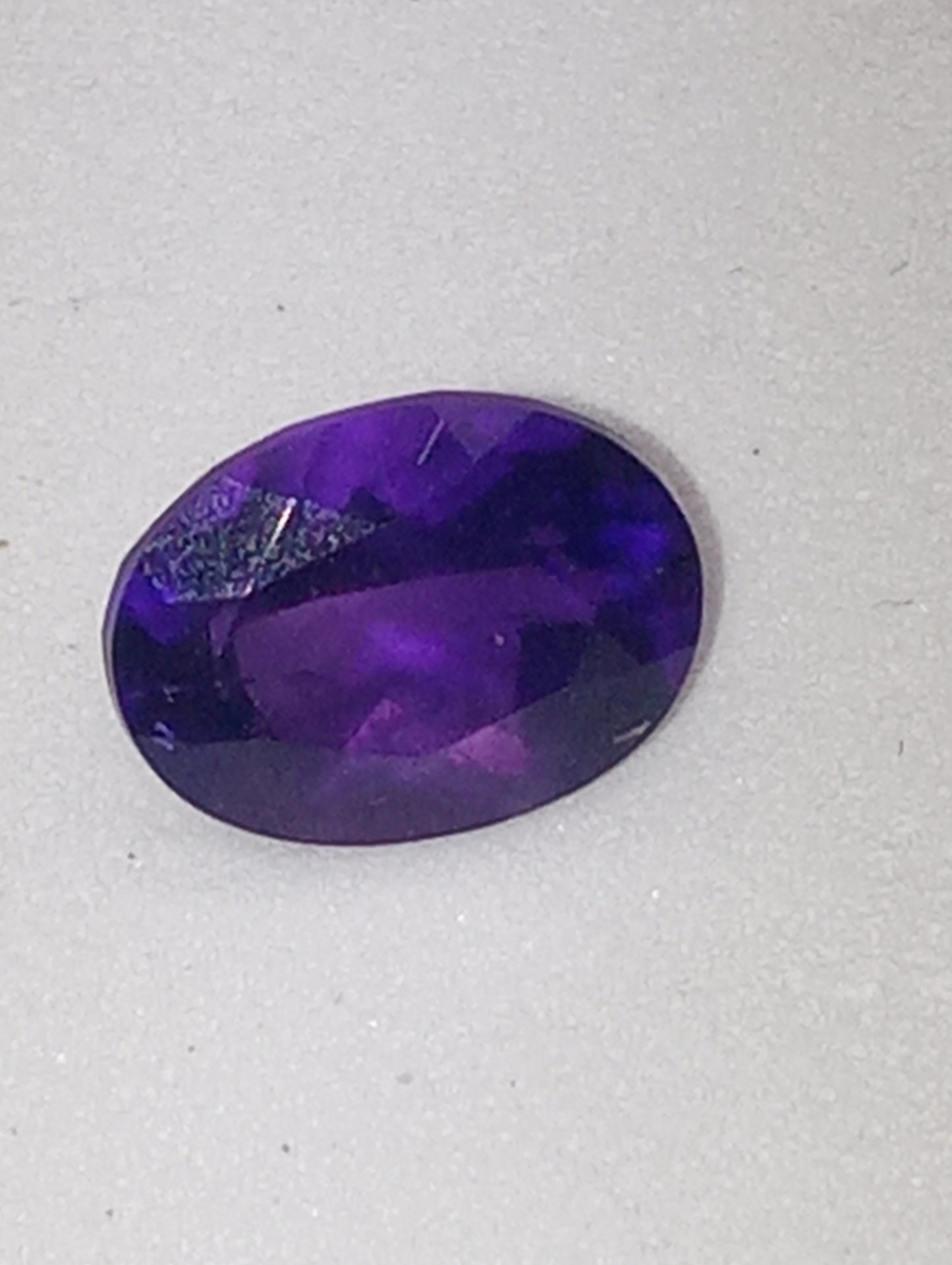 amethyst gemstone dark 8mmx6mm oval shape