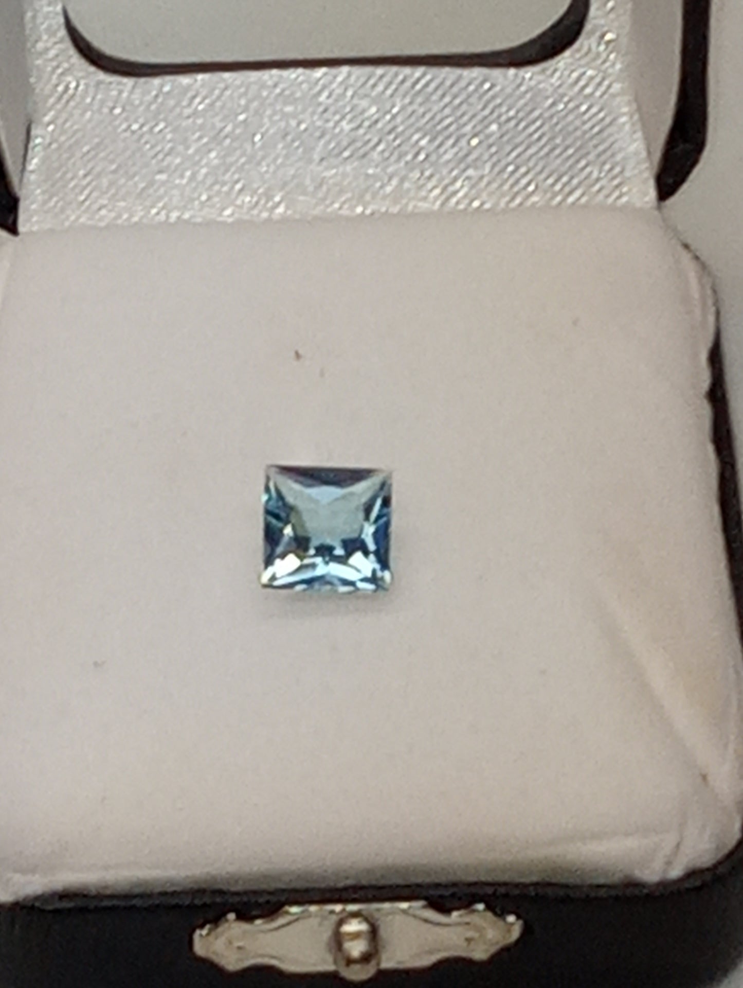 aquamarine gemstone princess cut 8mm