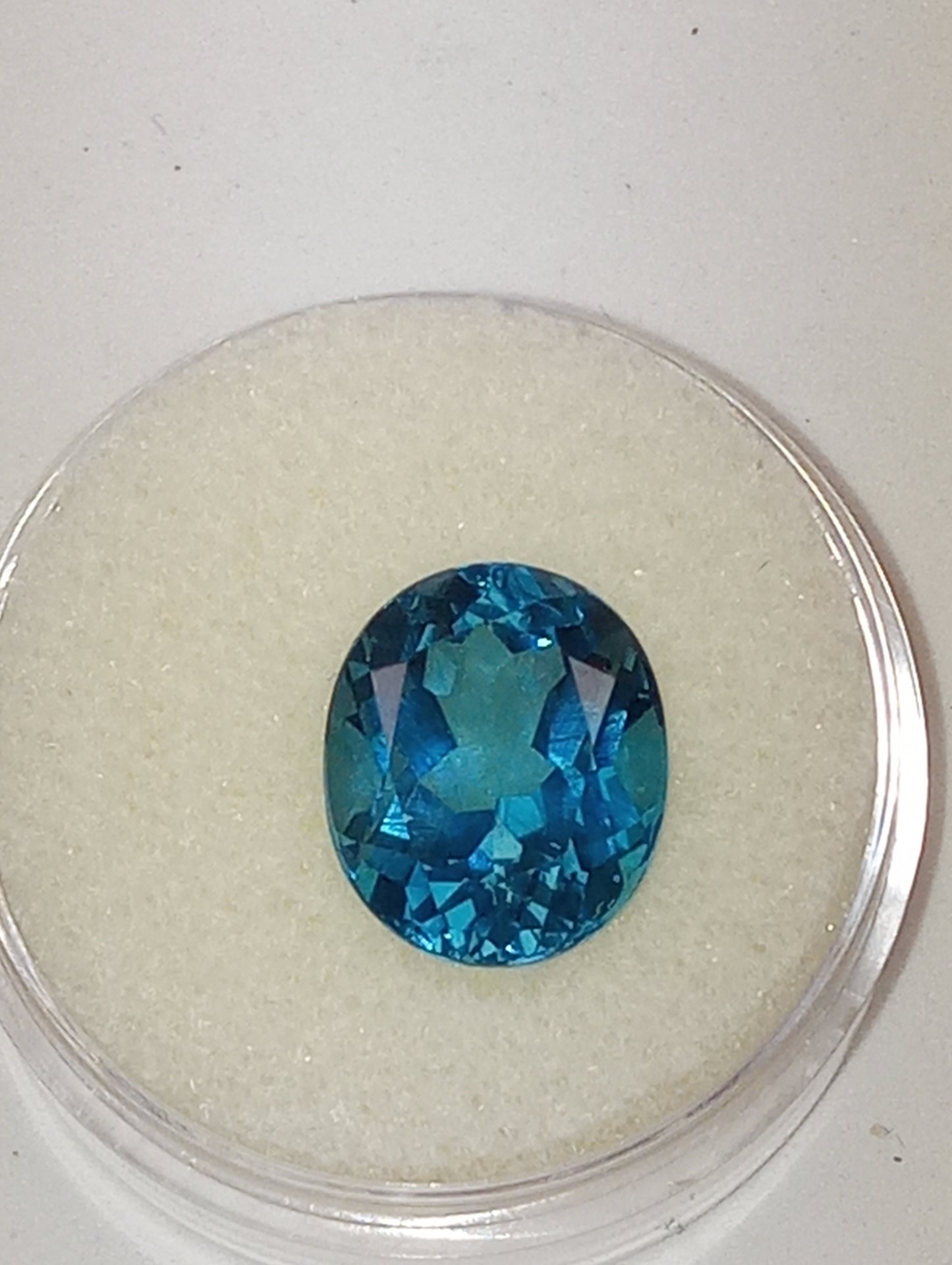 topaz gemstone London blue 12mmx10mm oval cut , Sri Lanka