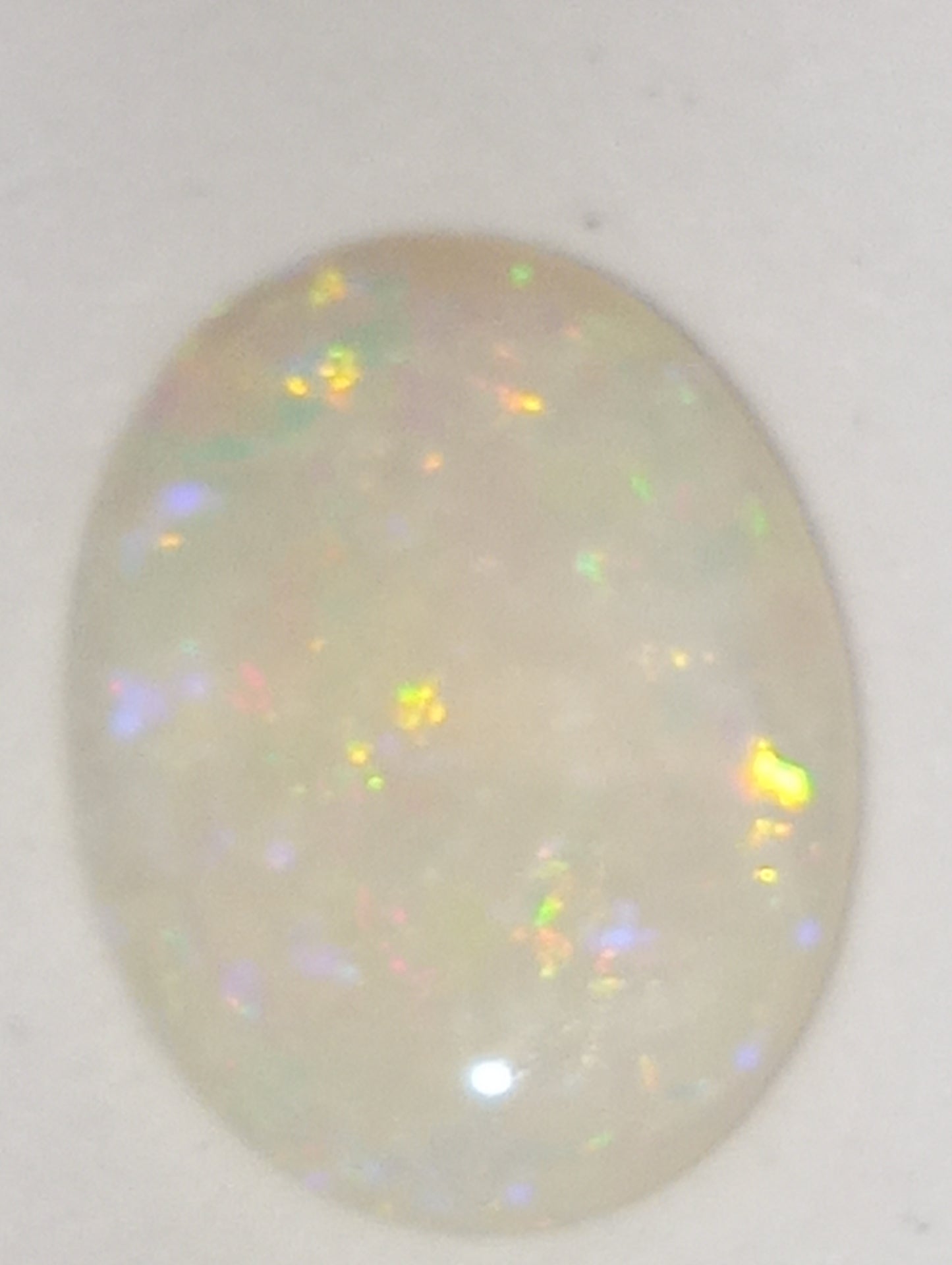 opal gemstone Australian Cooper Pedy mine, 16mmx12mm oval