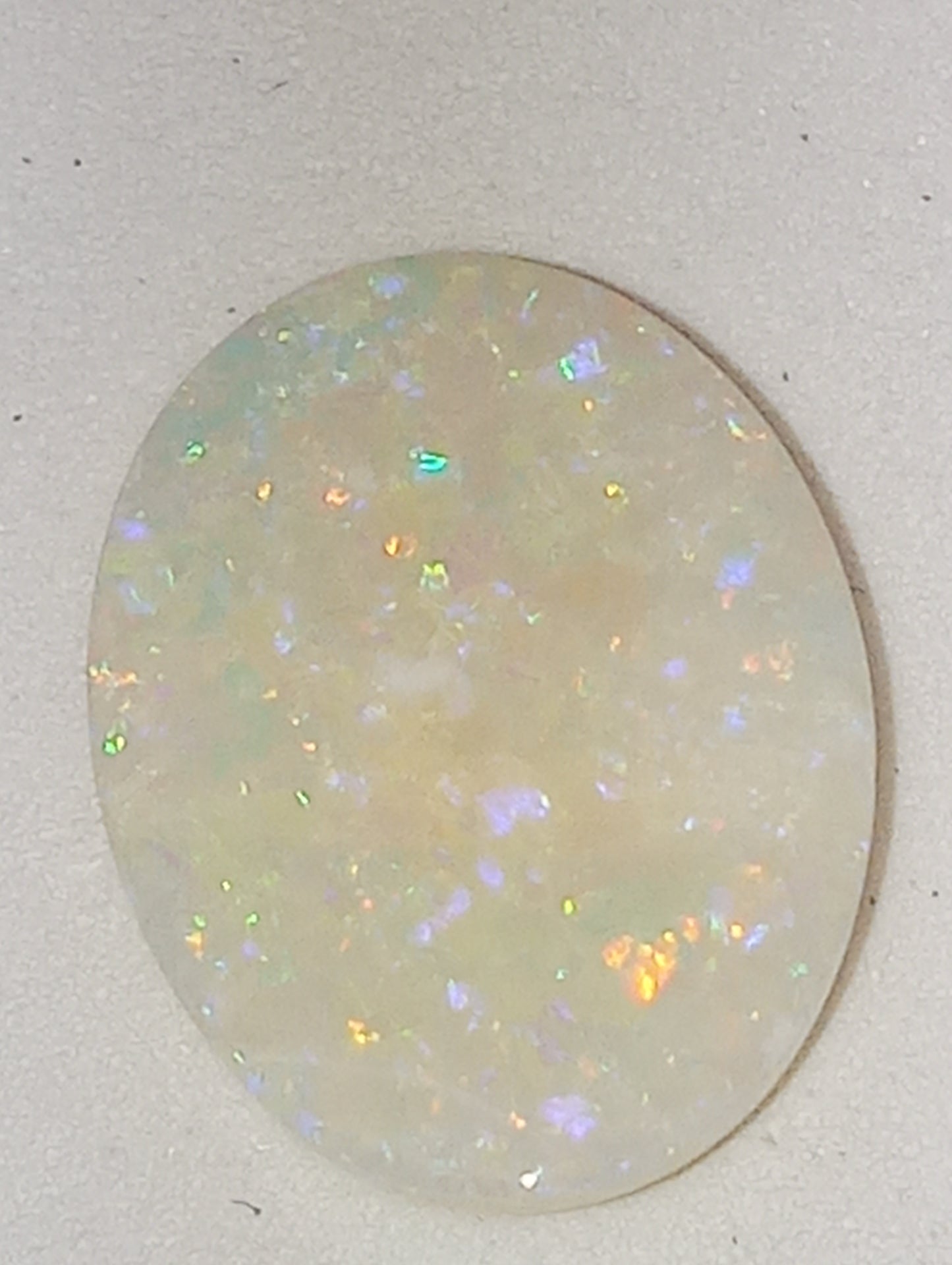 opal gemstone Australian Cooper Pedy mine, 16mmx12mm oval