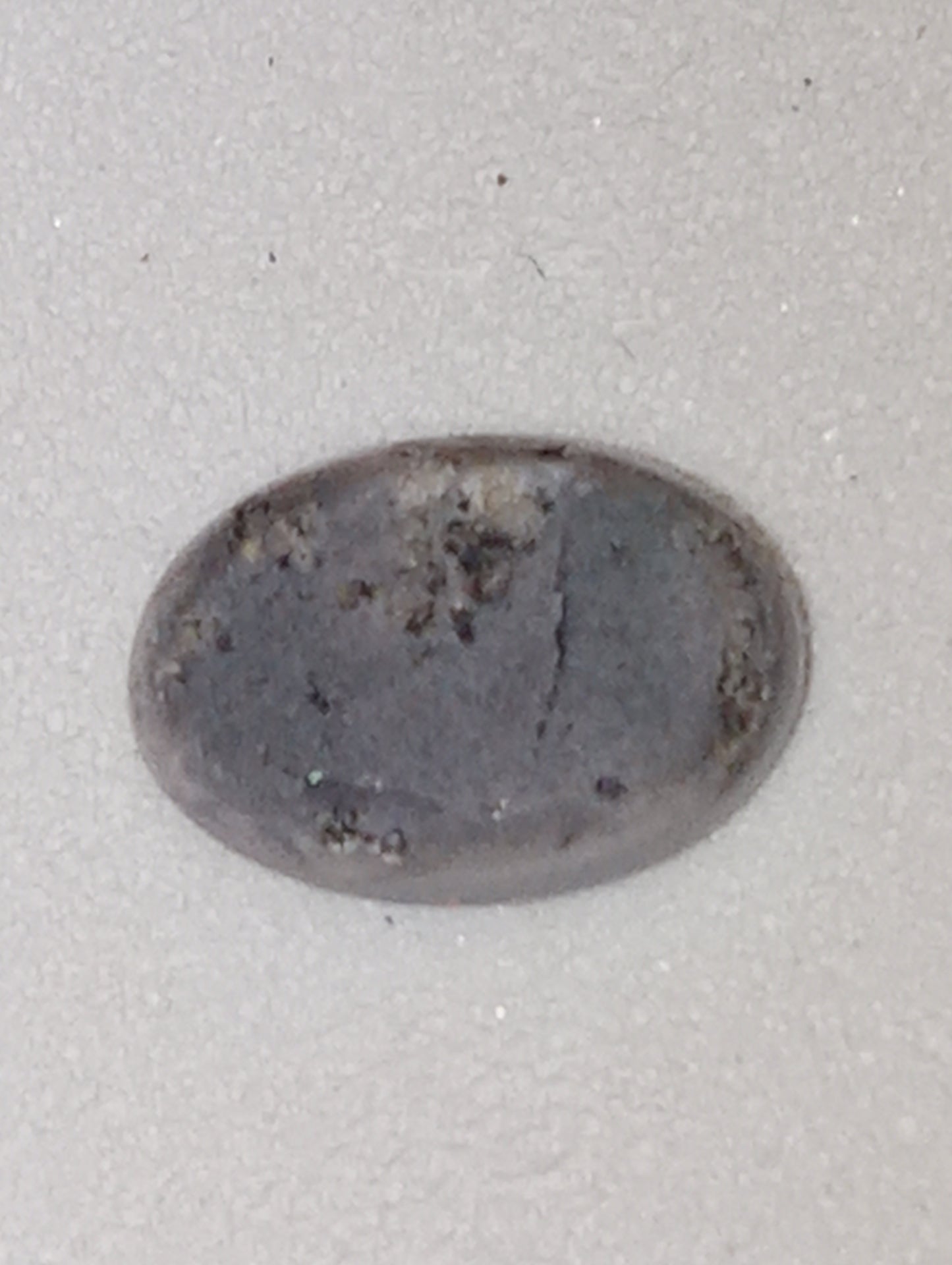 opal gemstone Mintabie gray based, .46ct oval