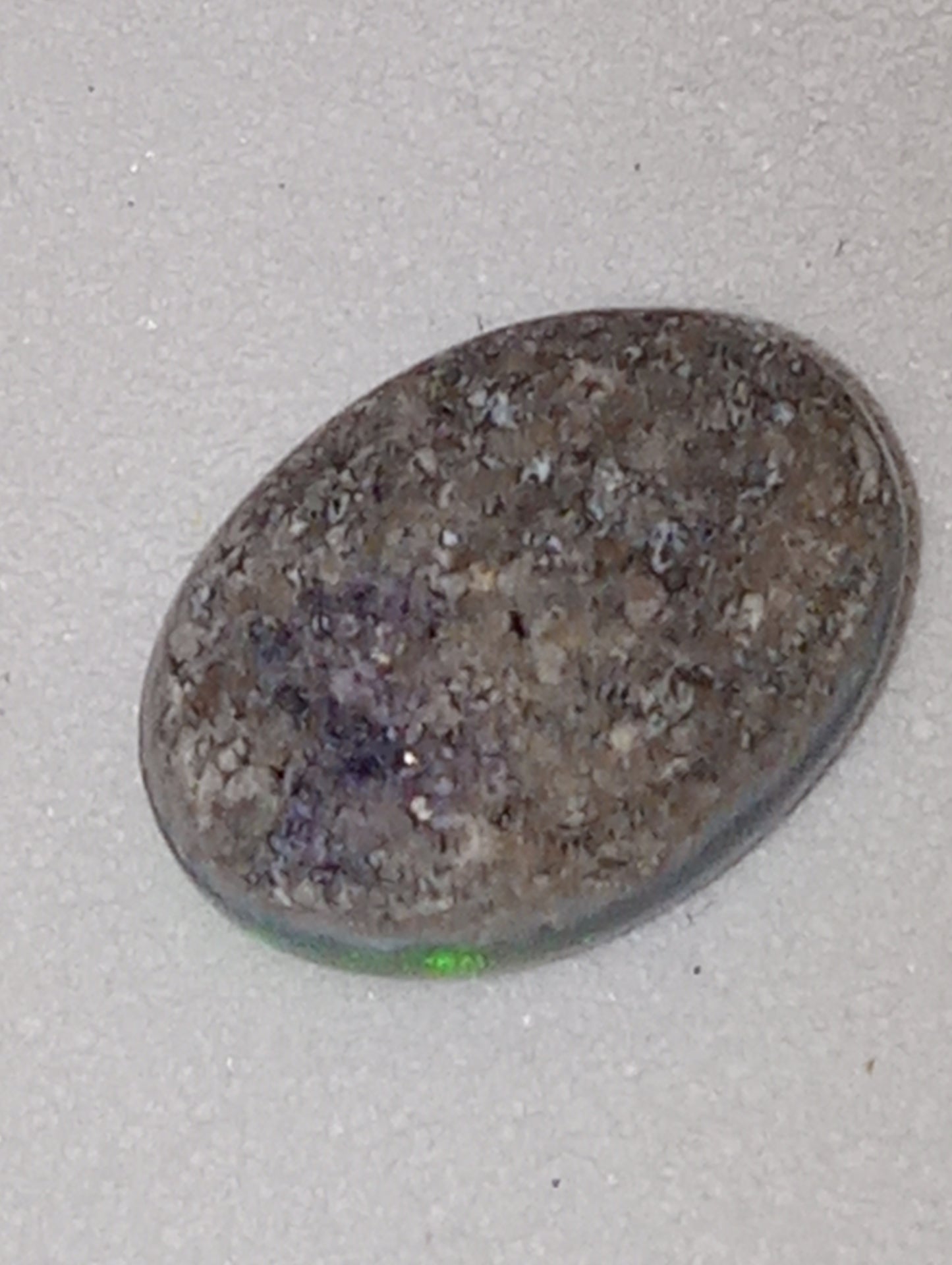 opal gemstone Mintabie gray based, 1.00ct oval